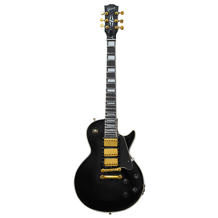 Gibson AXE HEAVEN® Les Paul Custom Ebony 1:4 Scale Mini Guitar Model - Image 4