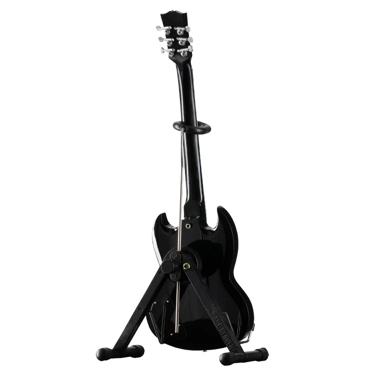 Gibson AXE HEAVEN SG Standard Ebony 1:4 Scale Mini Guitar Model - Image 3