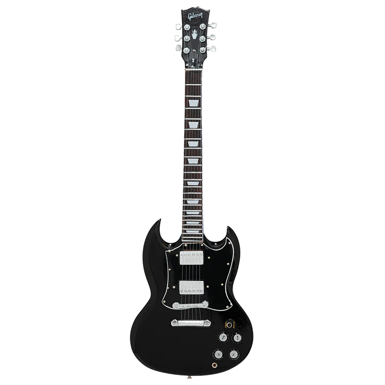 Gibson AXE HEAVEN SG Standard Ebony 1:4 Scale Mini Guitar Model - Image 4