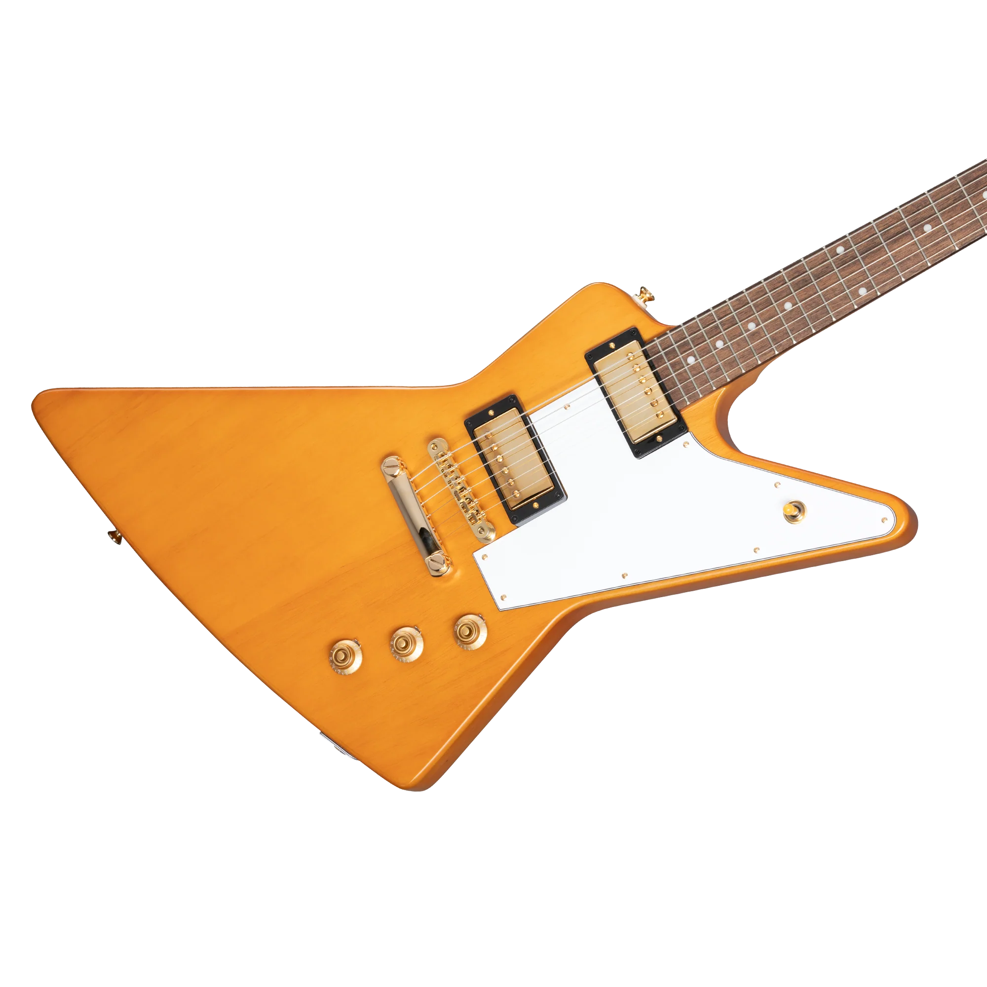 Epiphone IGC 1958 Korina Explorer (White Pickguard), Aged Natural - Image 8