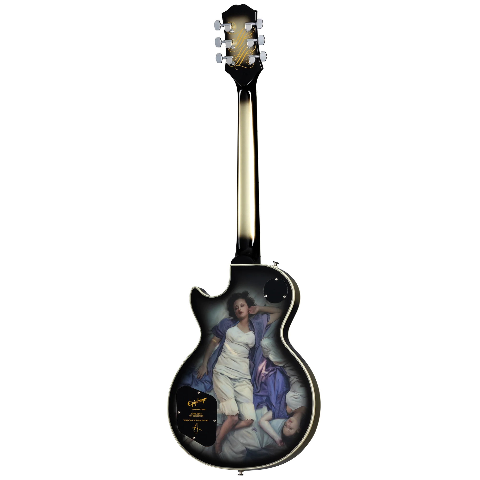 Epiphone Adam Jones Les Paul Custom Art Collection: Korin Faught’s “Sensation”, Antique Silverburst - Image 4