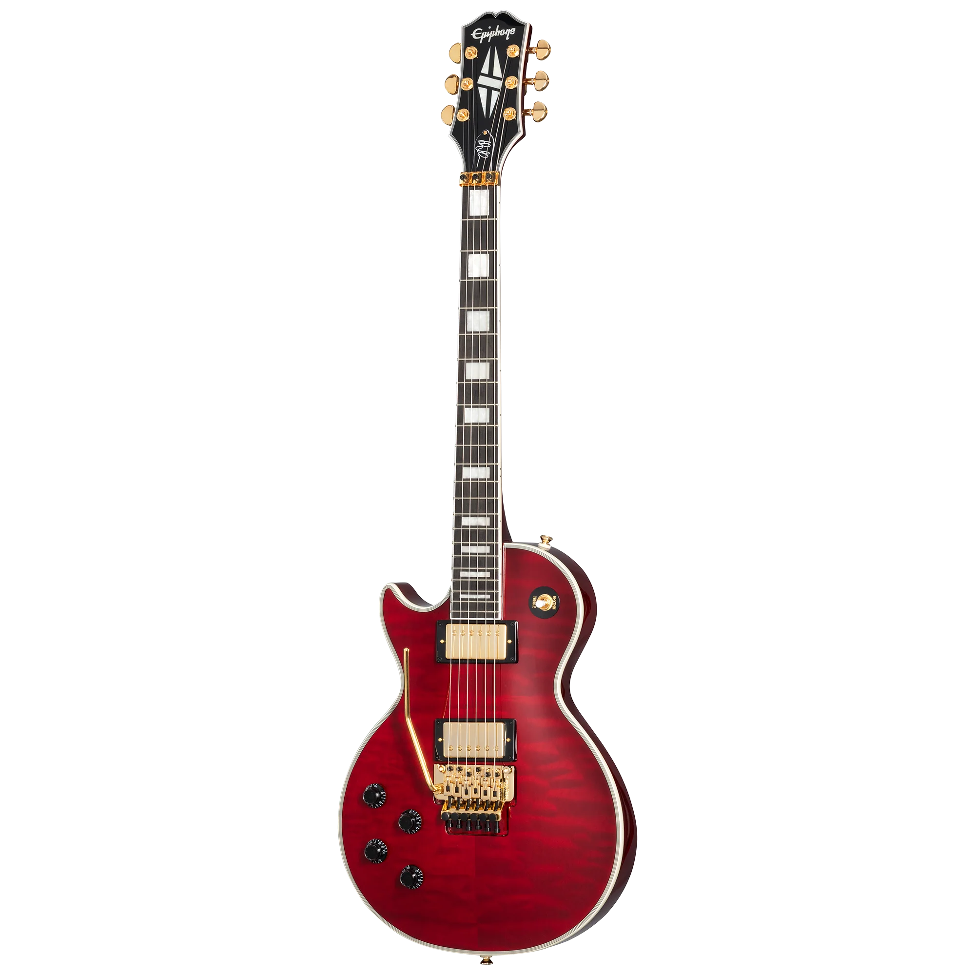 Epiphone Alex Lifeson Les Paul Custom Axcess, Left-Handed, Ruby - Image 3