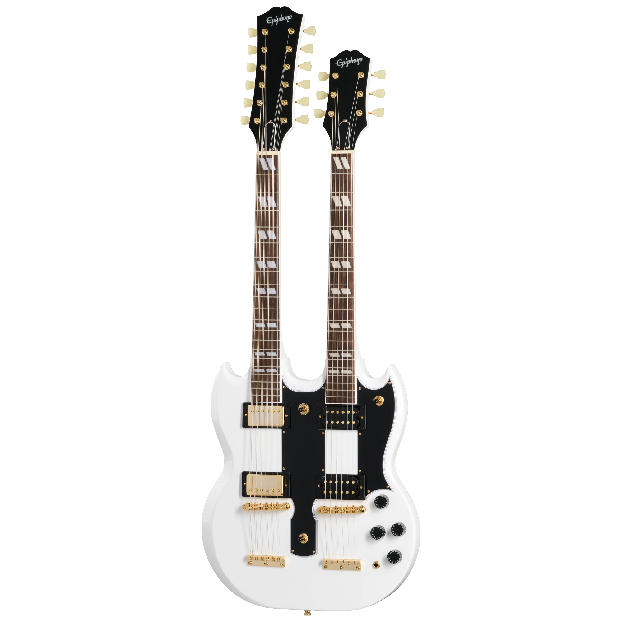 Epiphone EDS-1275 Doubleneck, Alpine White - Image 3