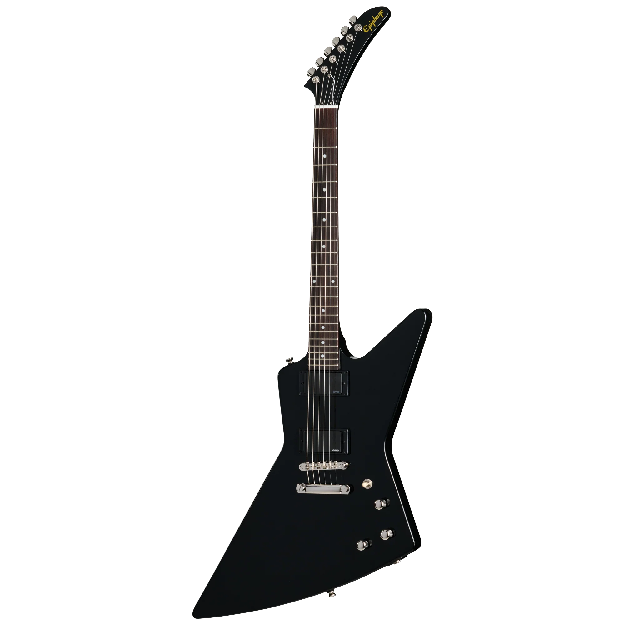 Epiphone Explorer 80s EMG, Ebony, Exclusive - Image 3