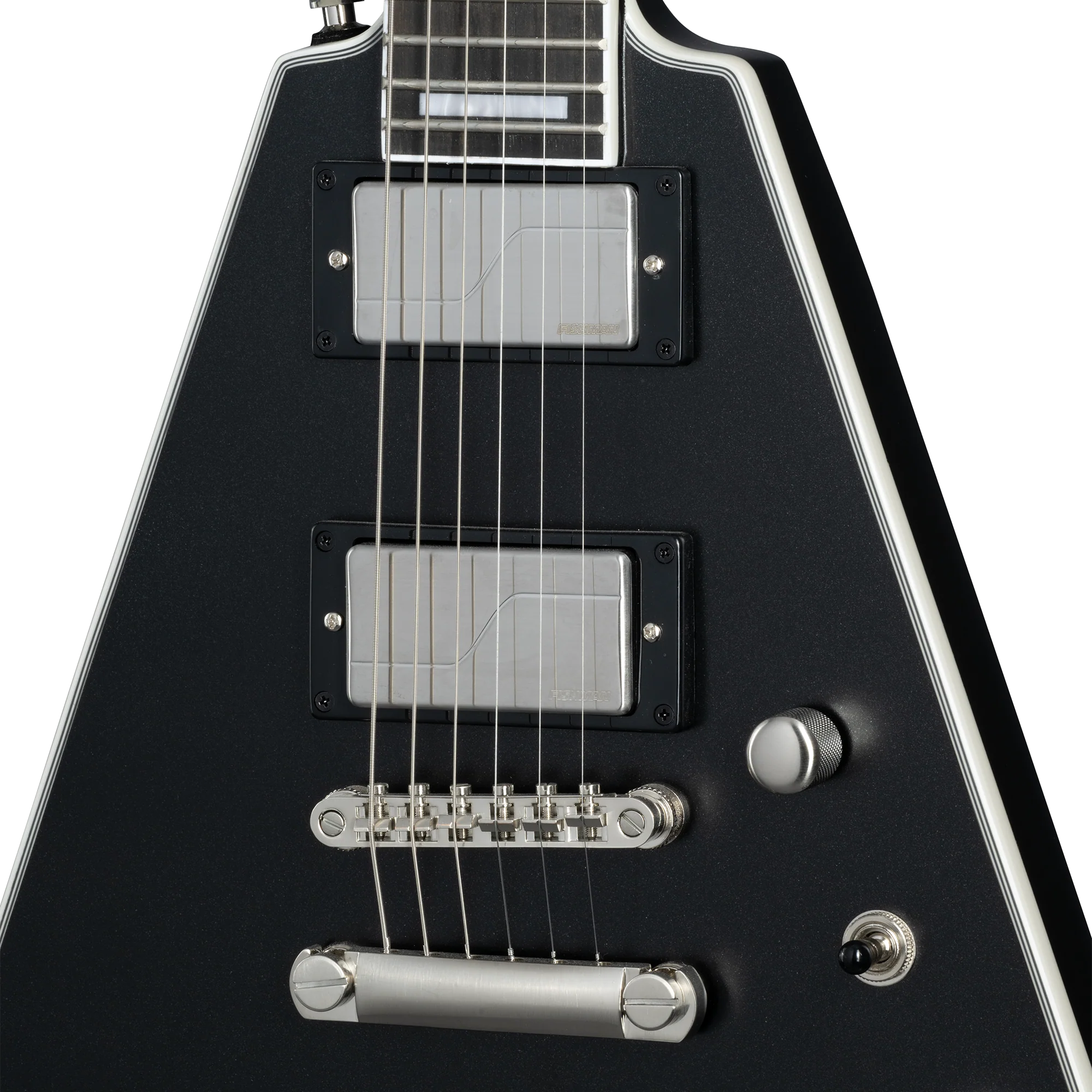 Epiphone Flying V Prophecy, Aged Jet Black Metallic - Image 5