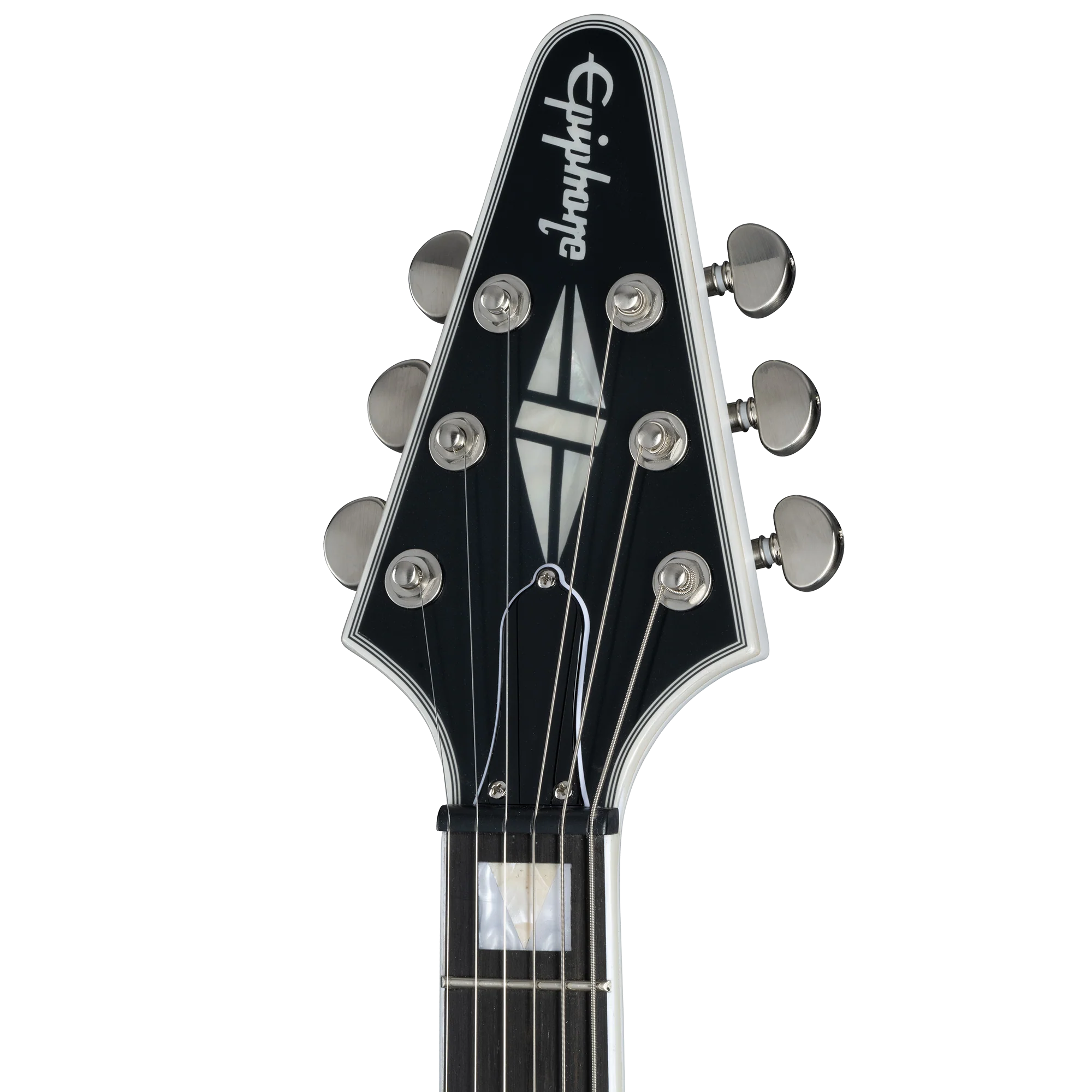 Epiphone Flying V Prophecy, Left-Handed, Aged White Tiger Burst, Exclusive - Image 5