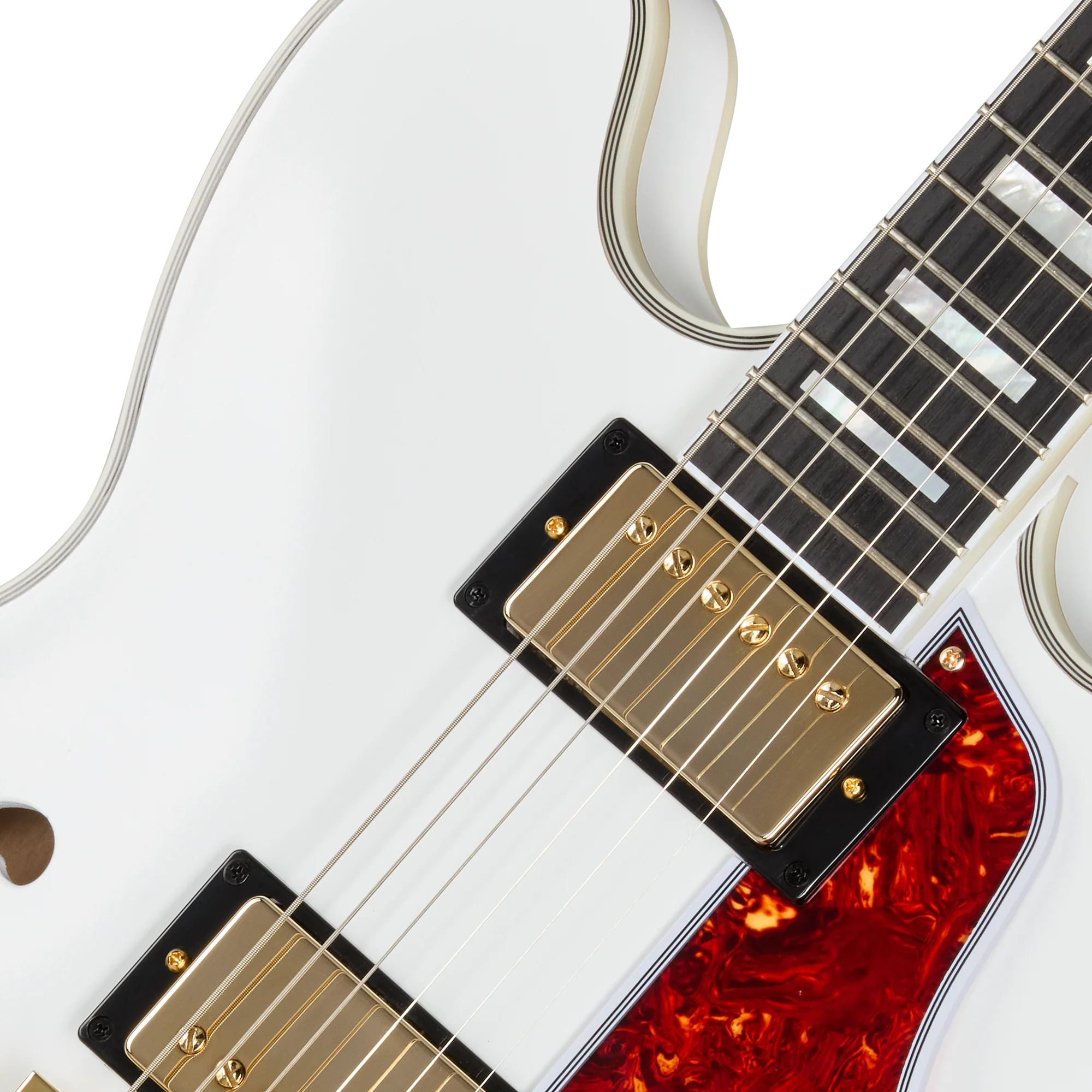Epiphone IGC Alex Lifeson 1976 ES-355 Reissue, Alpine White - Image 7