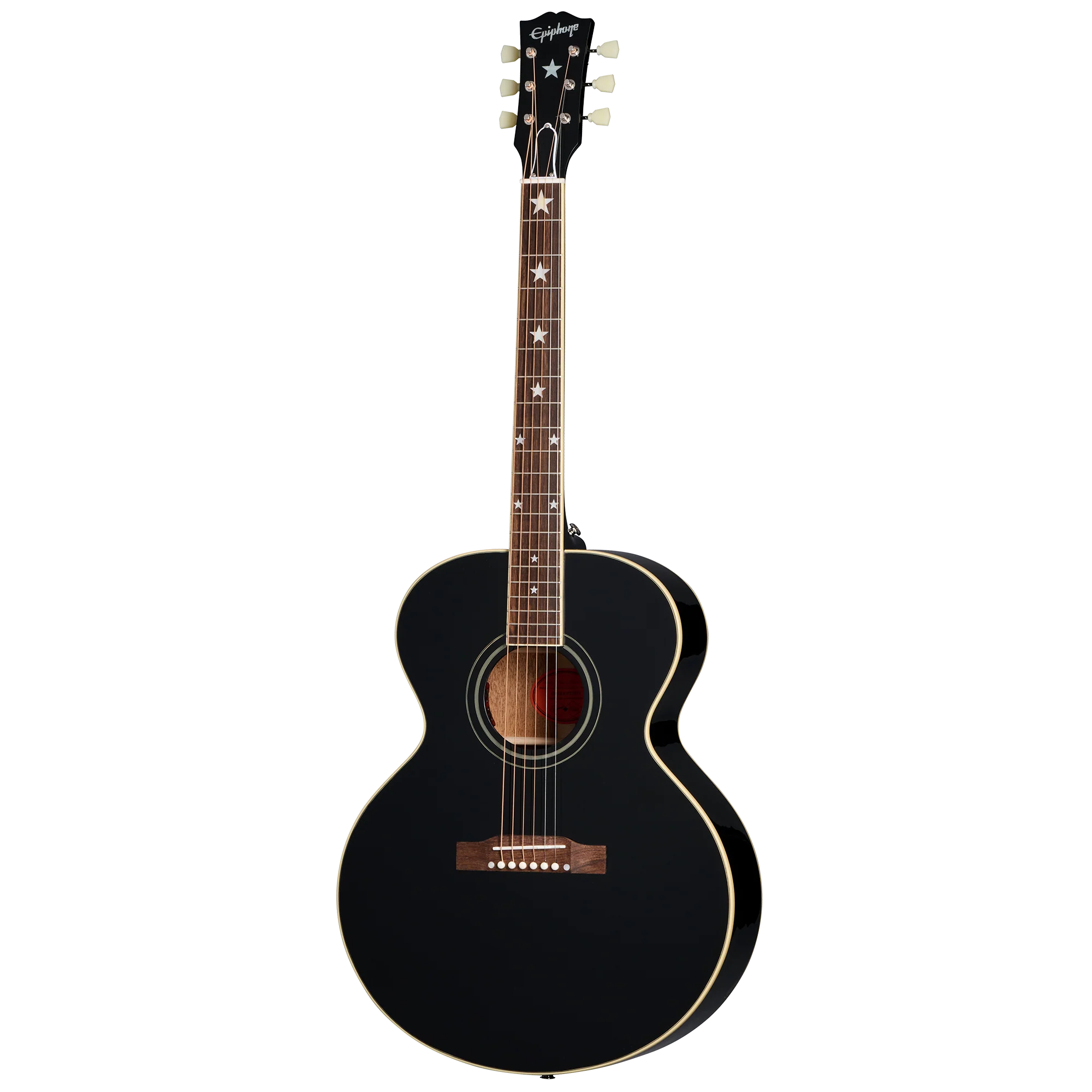 Epiphone IGC J-180 LS, Ebony - Image 3
