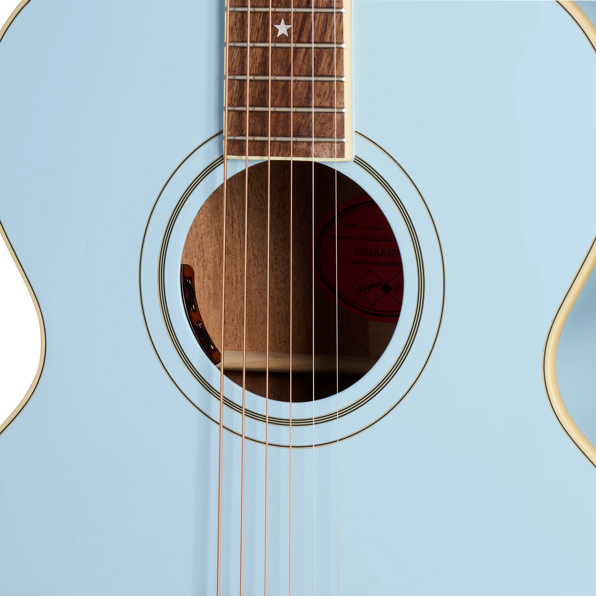 Epiphone IGC J-180 LS, Frost Blue - Image 7