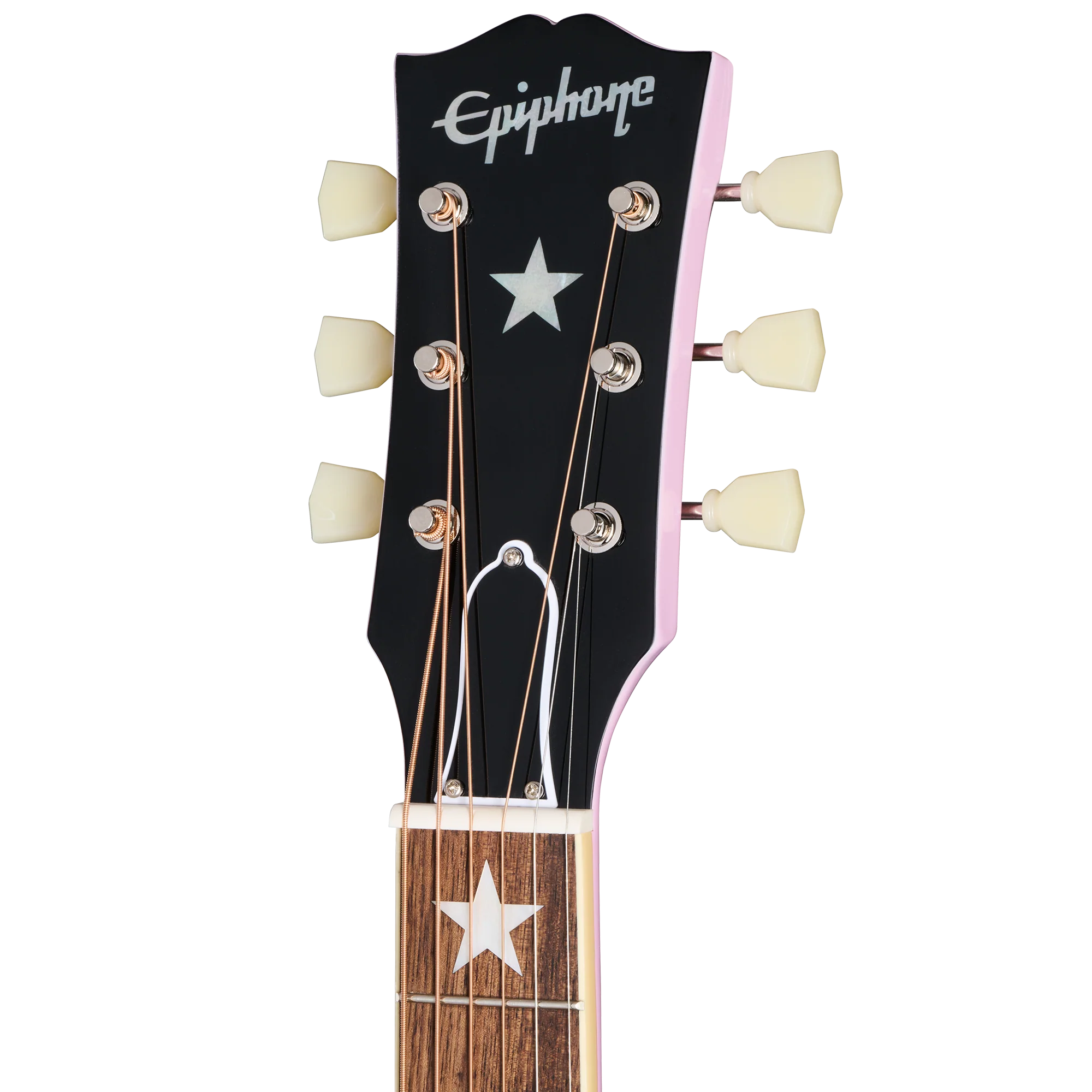 Epiphone IGC J-180 LS, Pink - Image 5