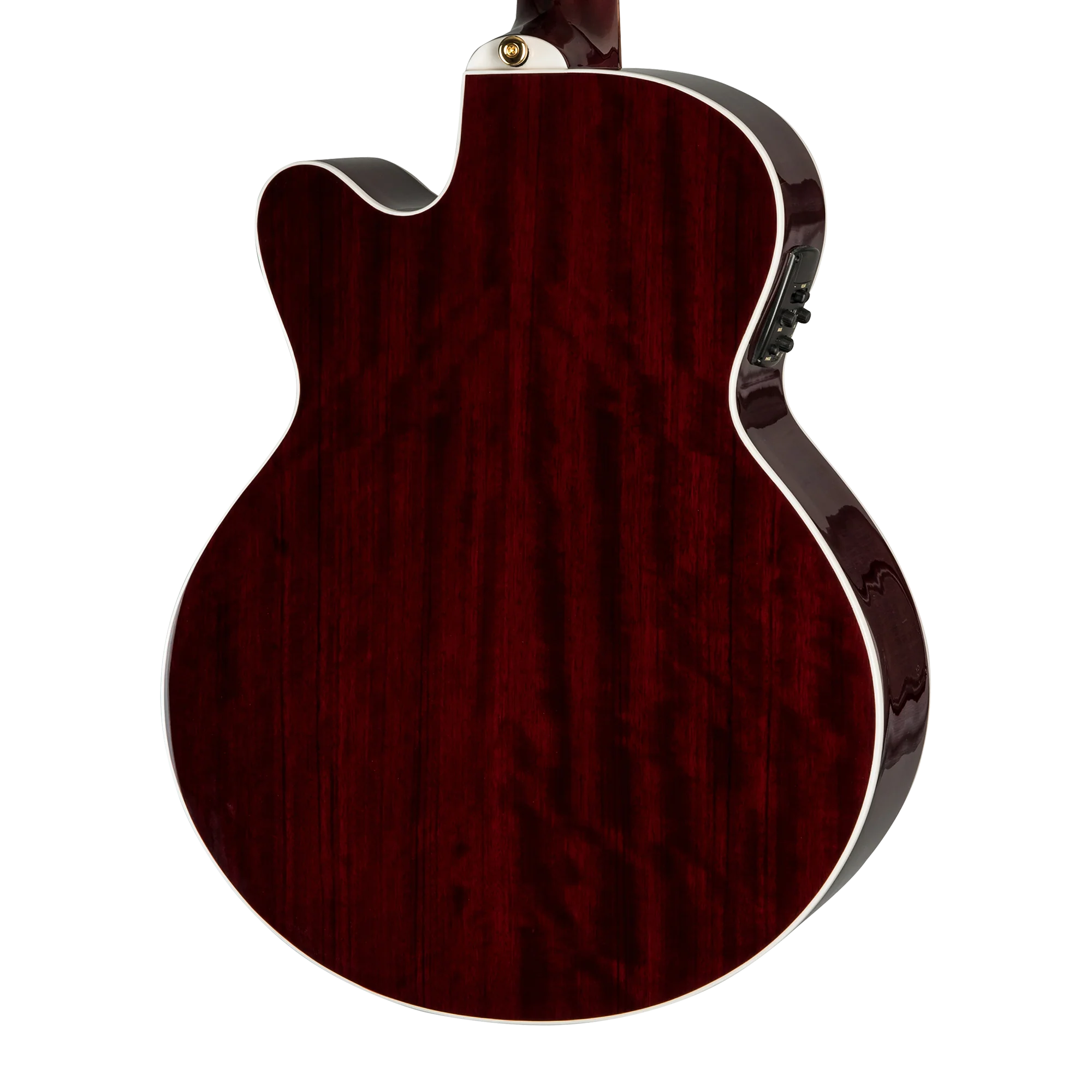 Epiphone J-200 Studio Parlor EC, Wine Red - Image 2