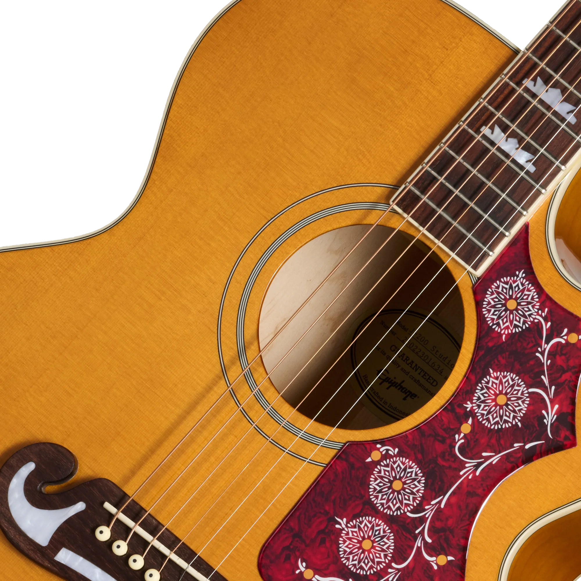 Epiphone J-200 Studio EC, Natural - Image 7