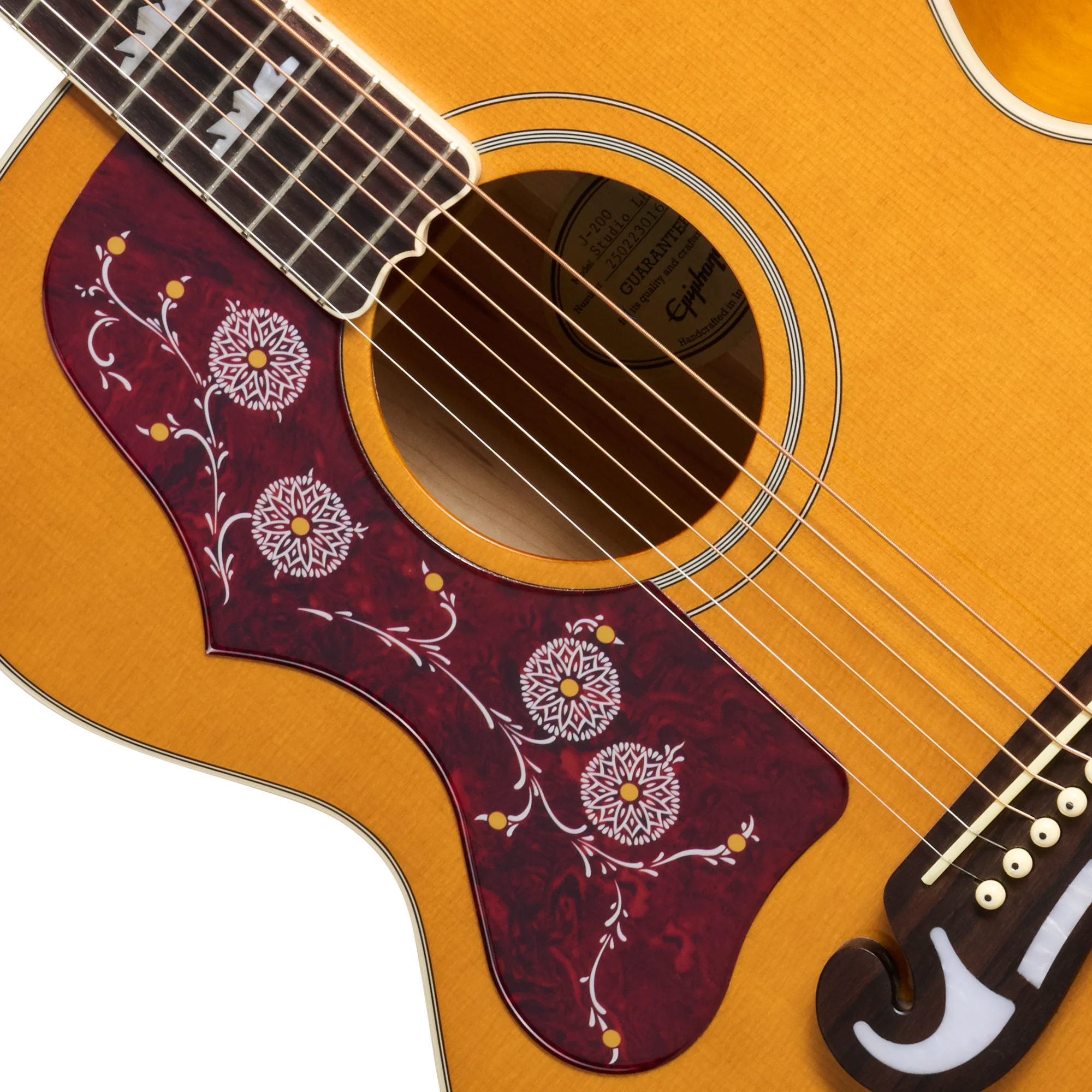 Epiphone J-200 Studio, Left-Handed, Natural - Image 7