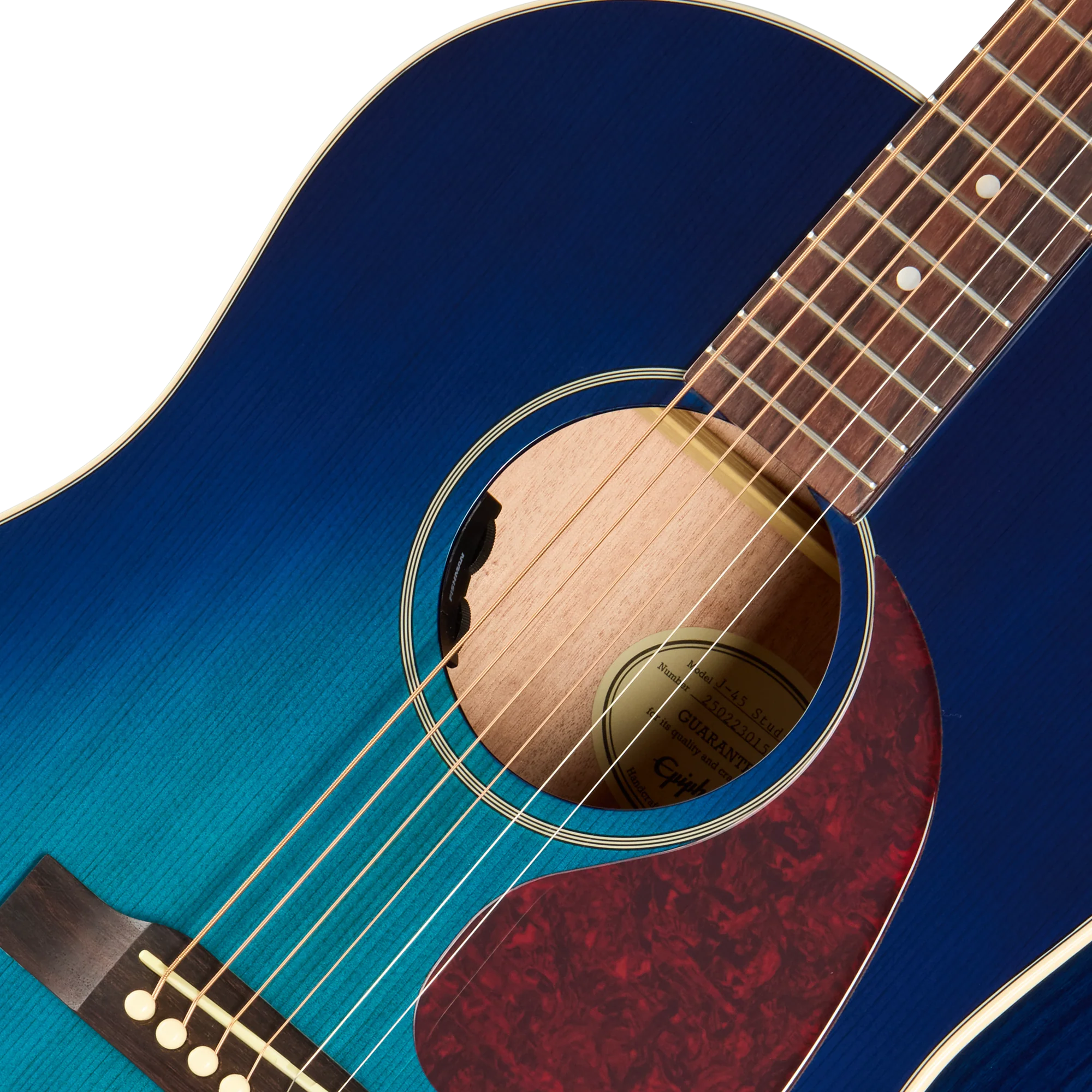 Epiphone J-45 Studio, Blueberry Burst, Exclusive - Image 7