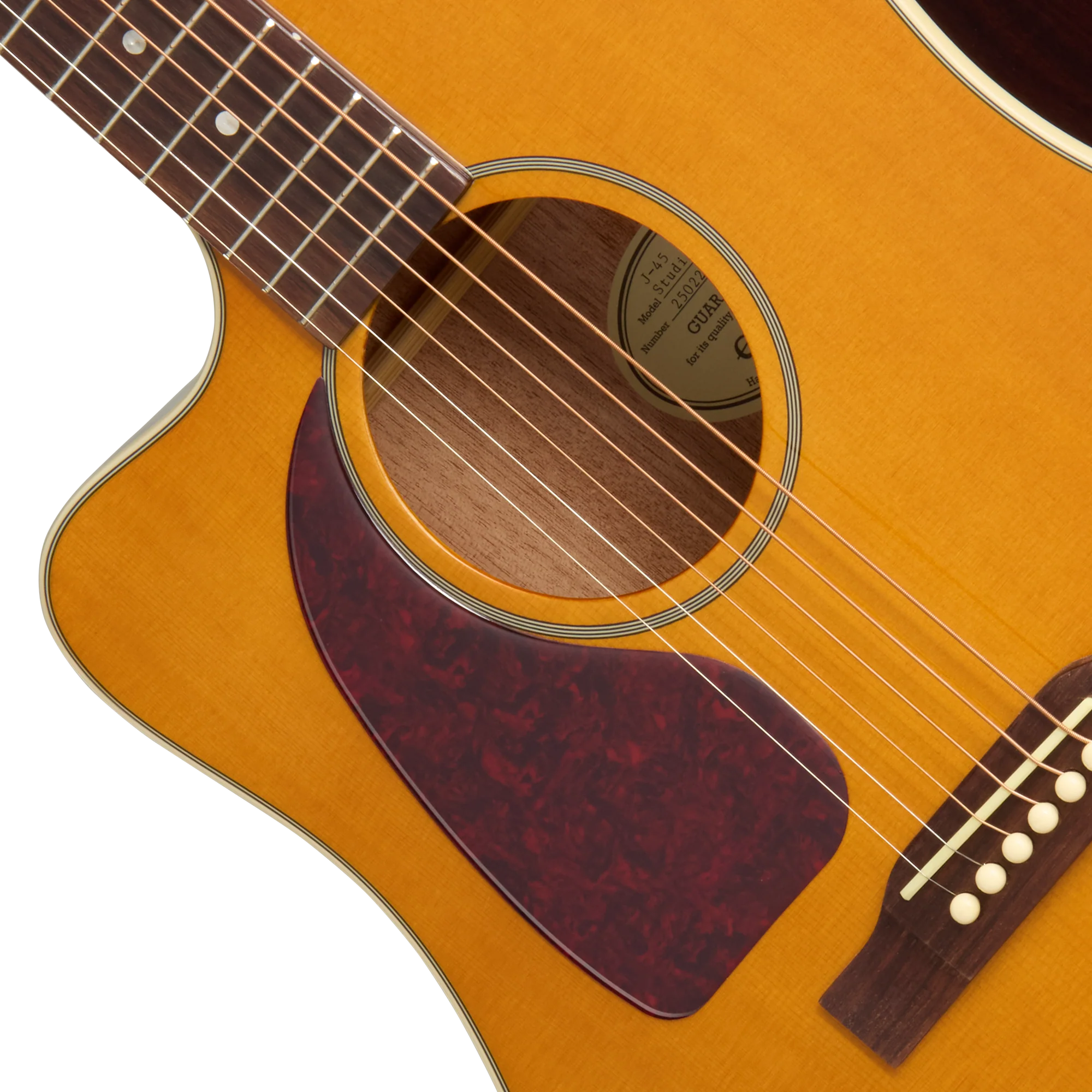 Epiphone J-45 Studio EC, Left-Handed, Natural - Image 7