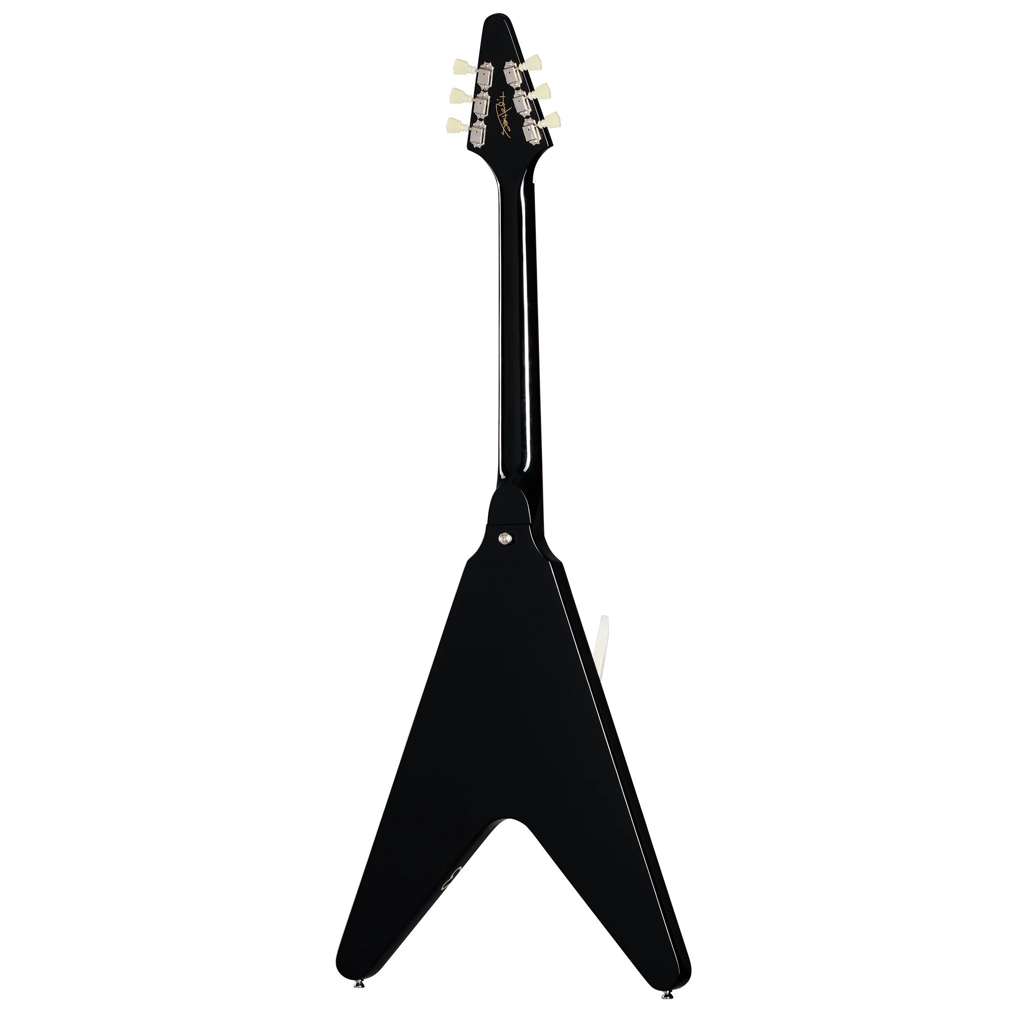 Epiphone Inspired by Gibson Custom Jimi Hendrix™ "Love Drops" Flying V, Left-Handed, Ebony - Image 4