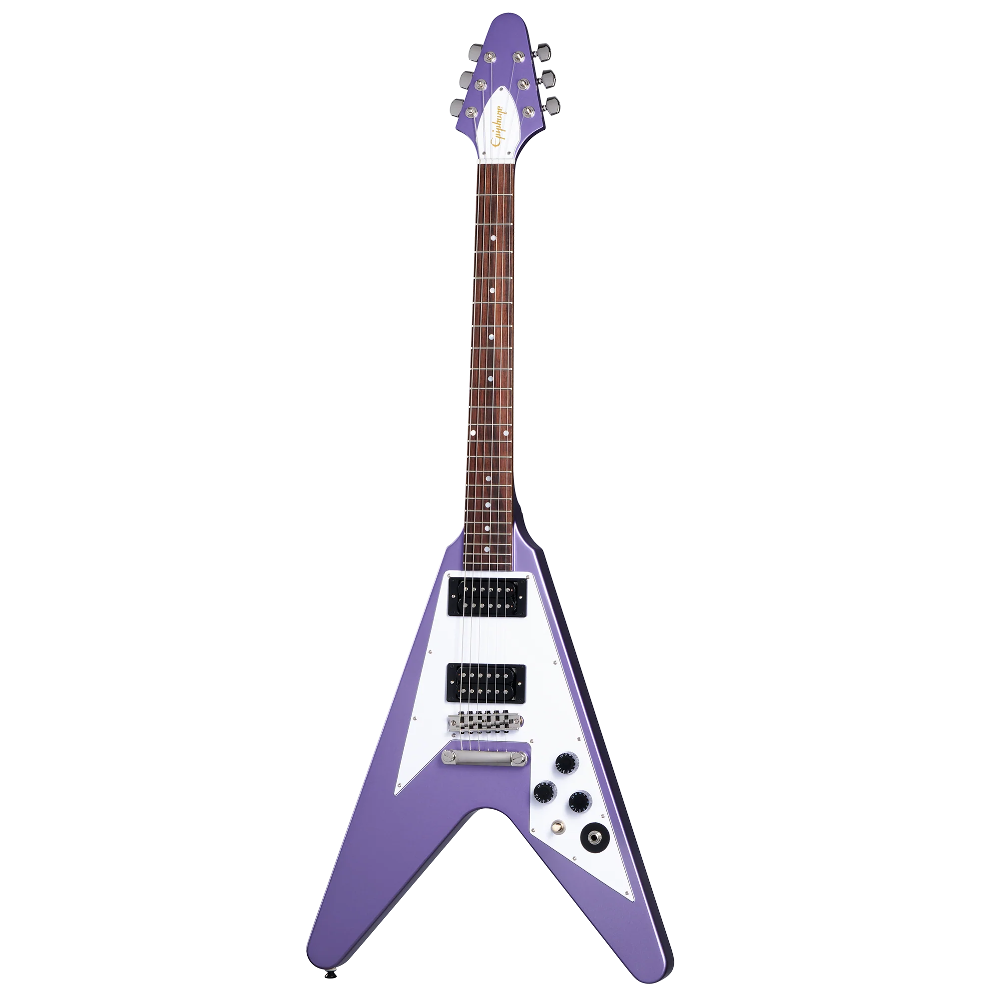 Epiphone Kirk Hammett 1979 Flying V, Purple Metallic - Image 3