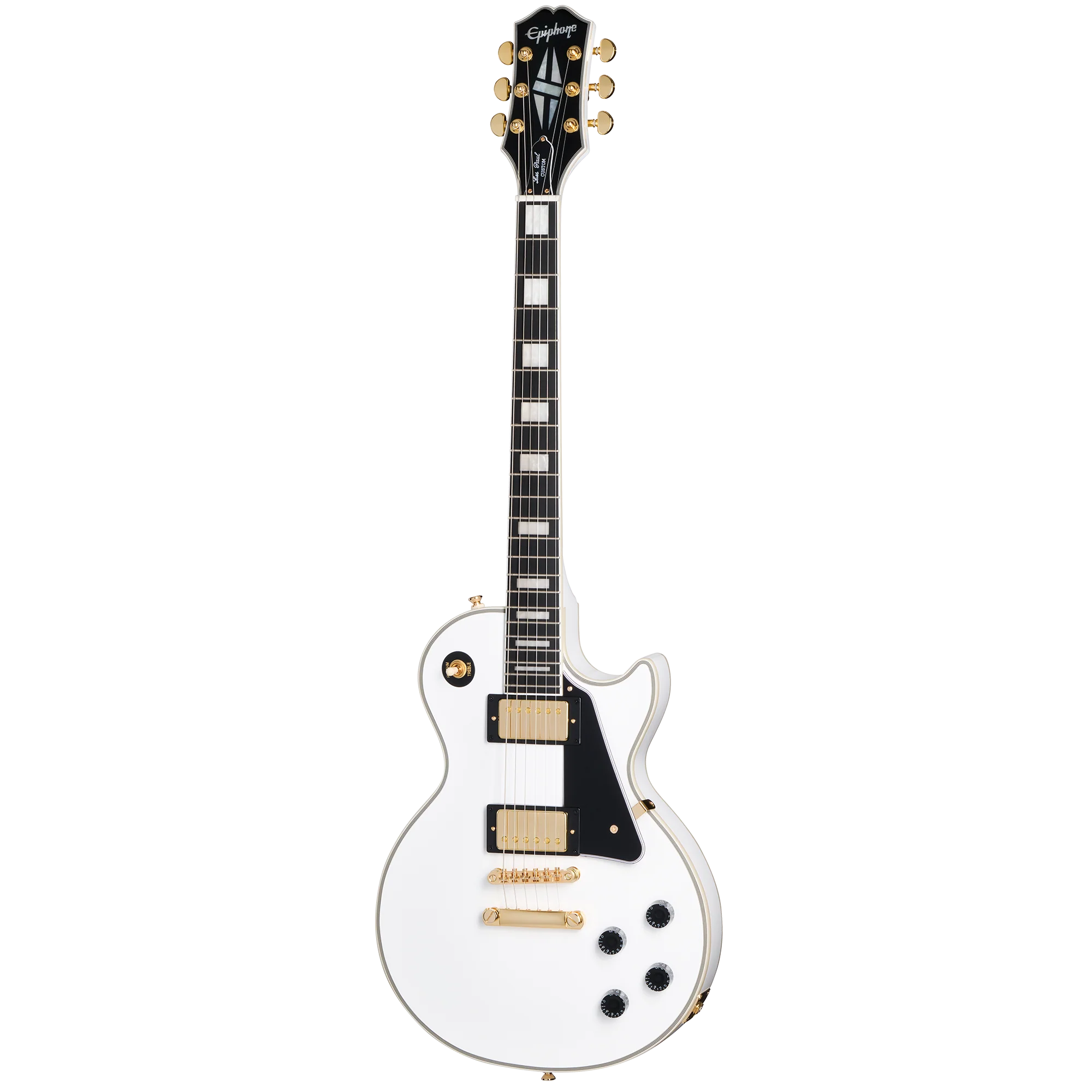 Epiphone Les Paul Custom, Alpine White - Image 4