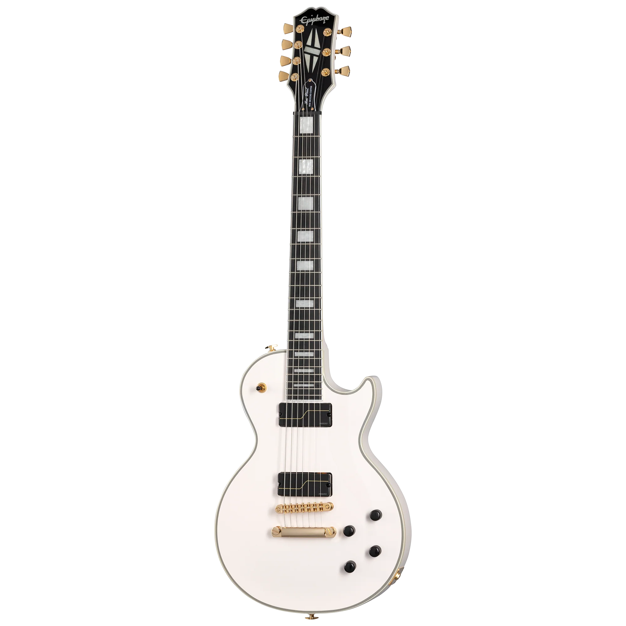 Epiphone Matt Heafy Les Paul Custom Origins 7-String, Bone White - Image 3