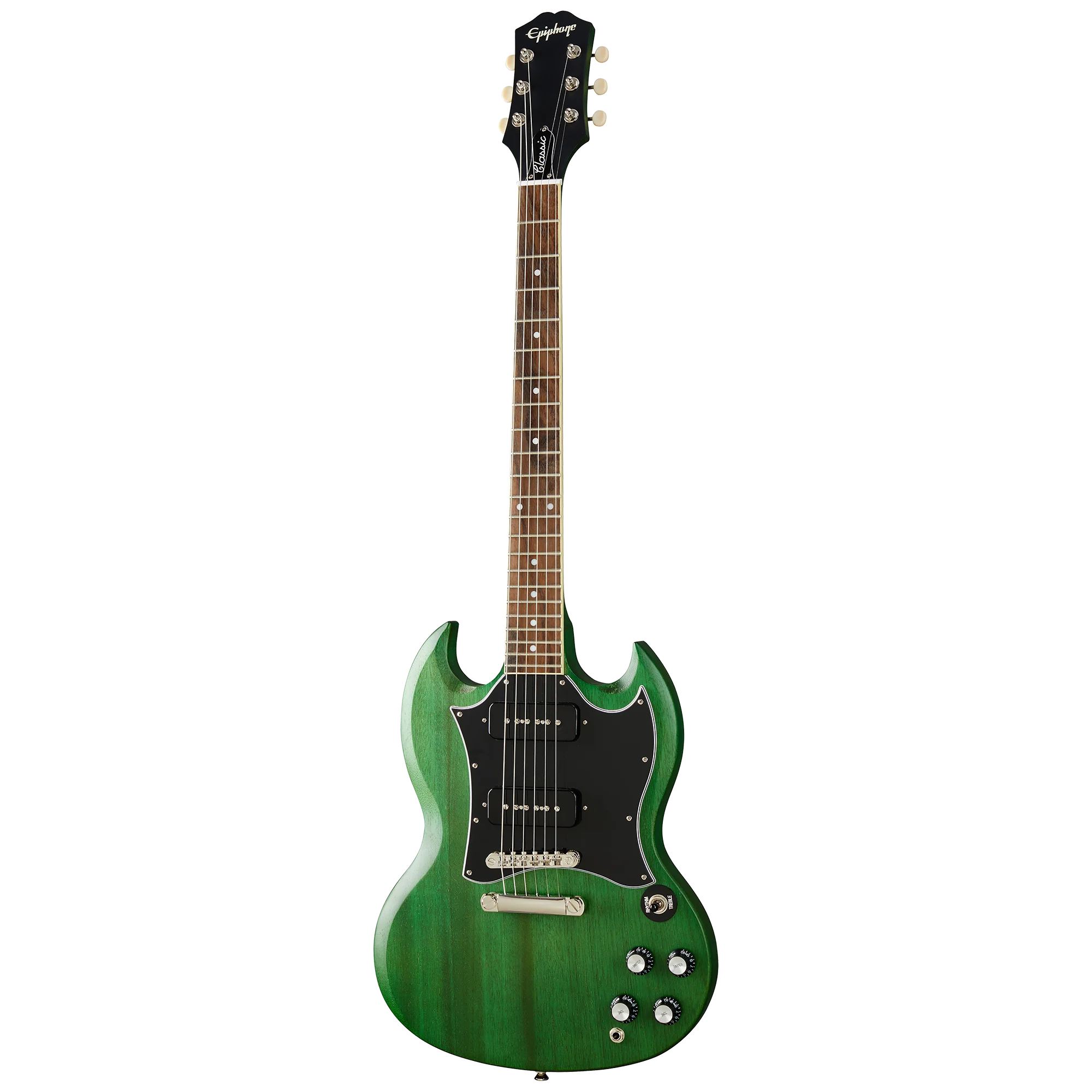 Epiphone SG Classic P-90s, Worn Inverness Green - Image 3