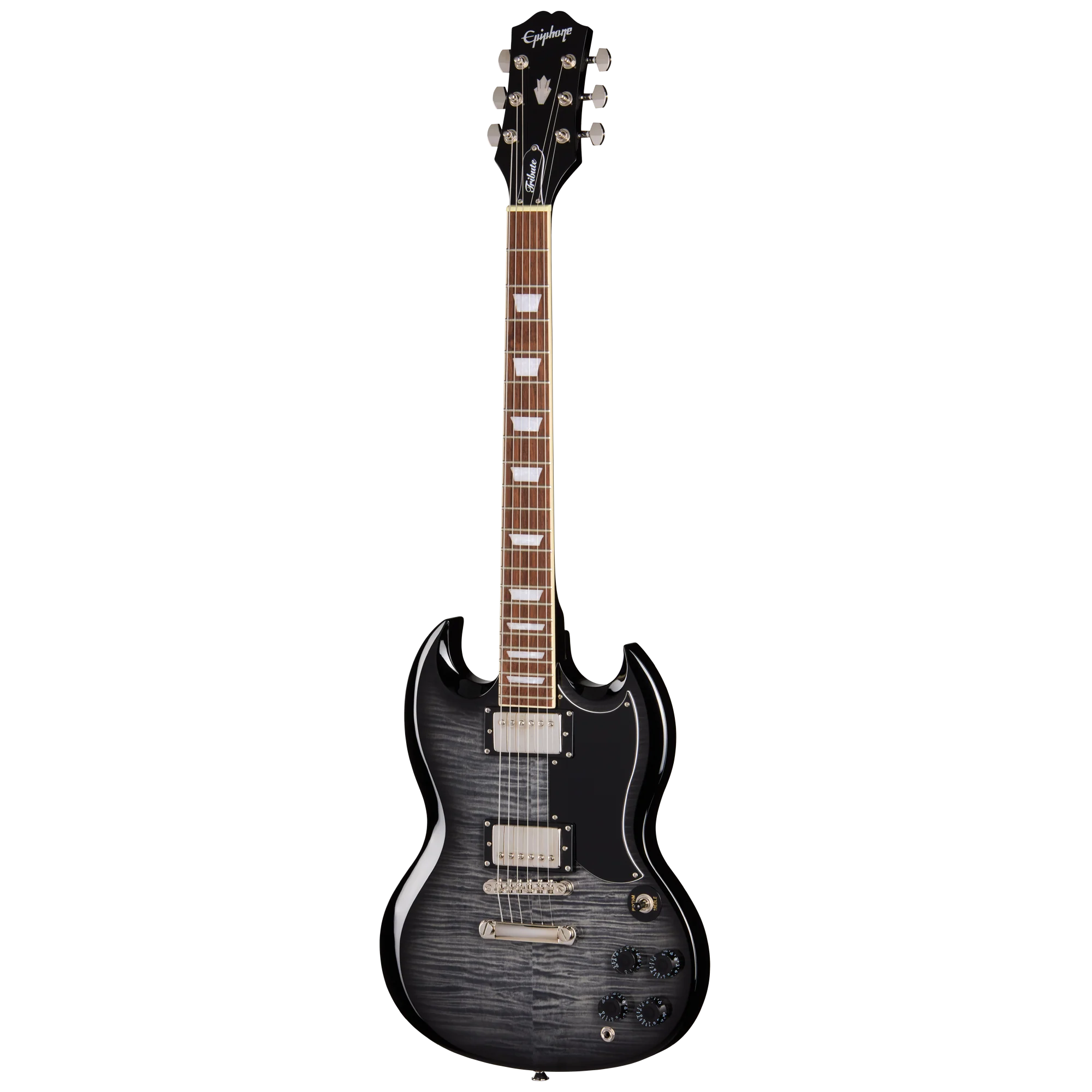 Epiphone SG Tribute Plus, Ebony Burst - Image 3