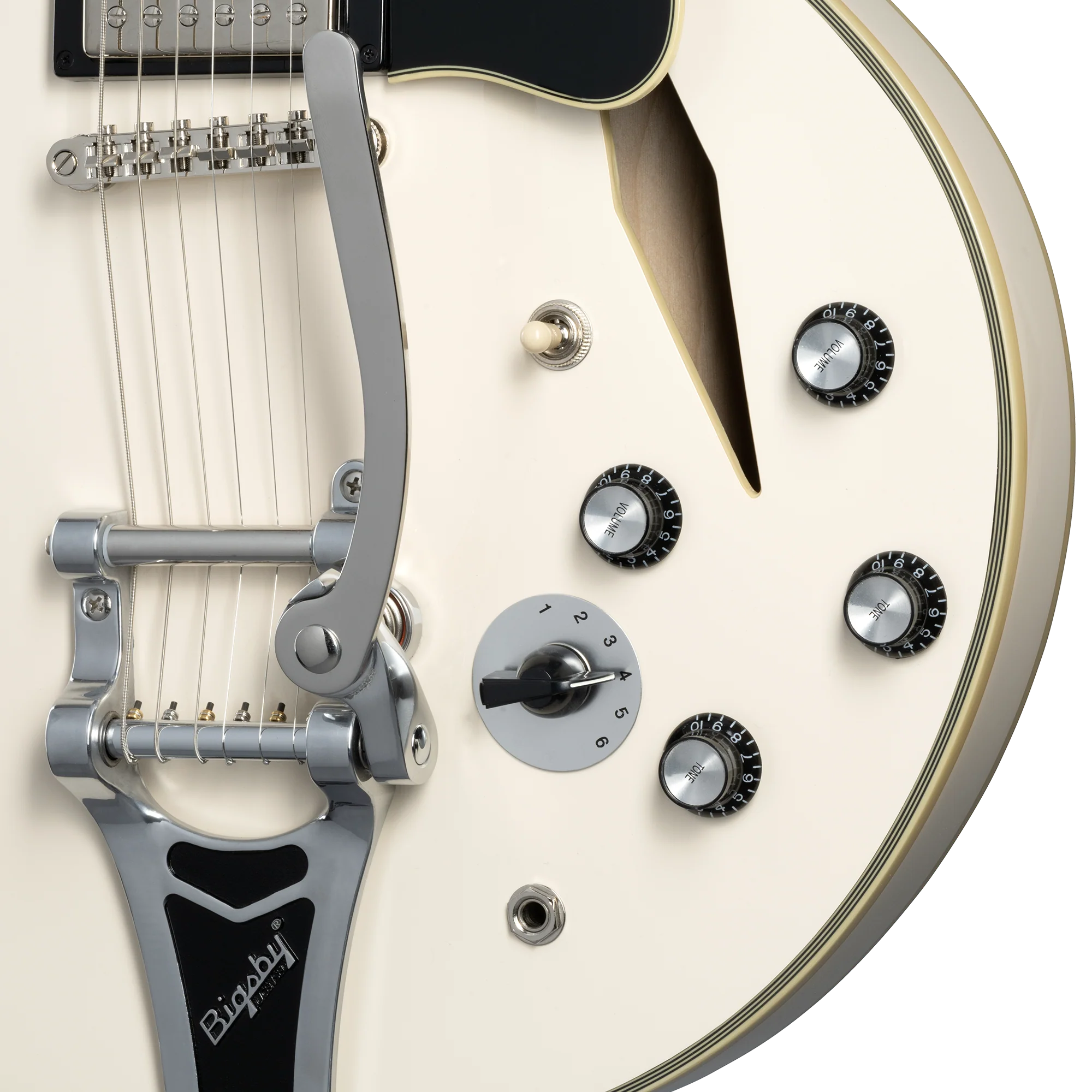 Epiphone Shinichi Ubukata ES-355 Custom, Classic White - Image 5