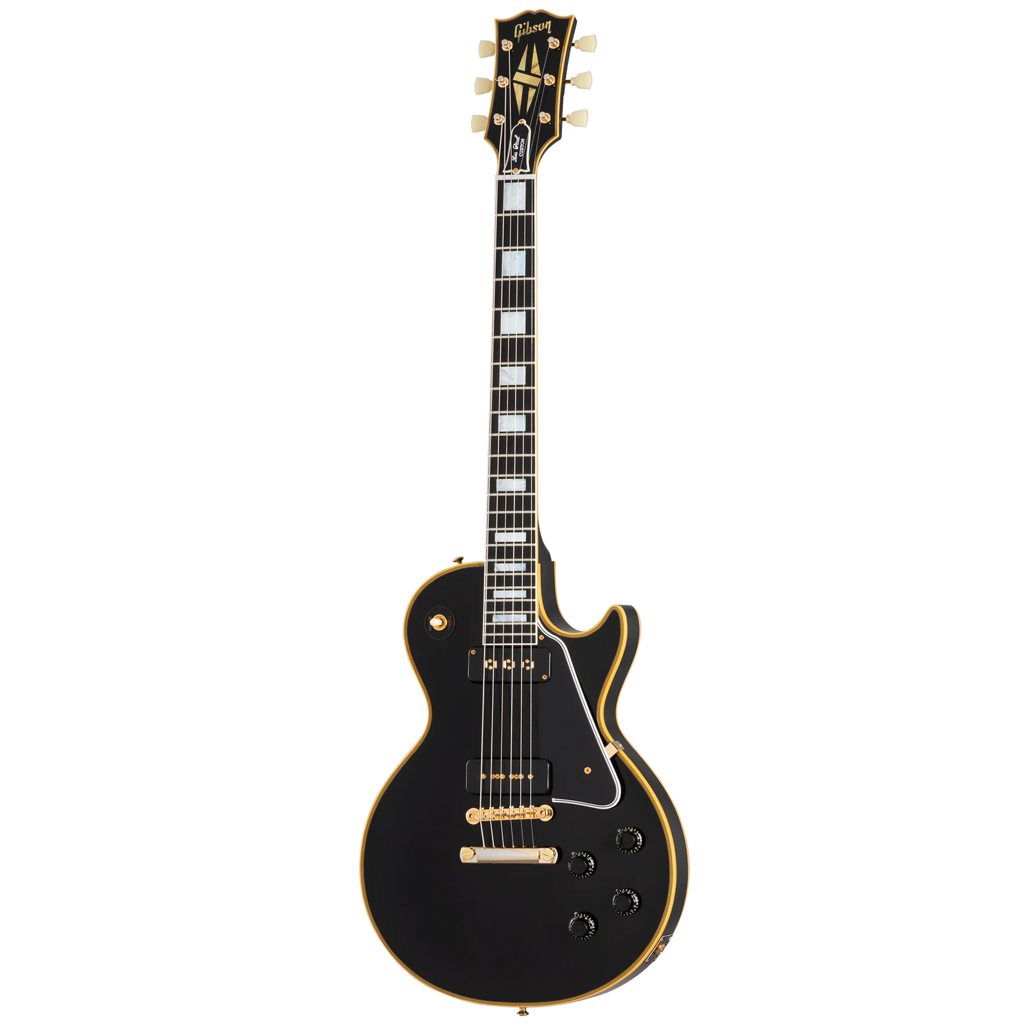 Gibson Custom 1954 Les Paul Custom Staple Pickup Reissue VOS, Ebony - Image 2