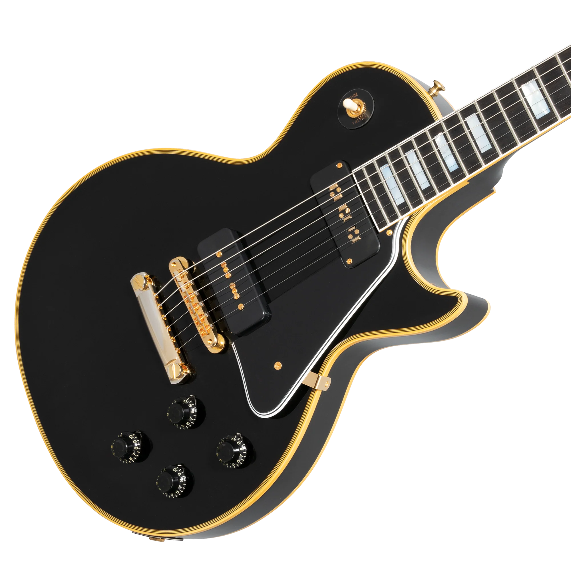 Gibson Custom 1954 Les Paul Custom Staple Pickup Reissue VOS, Ebony - Image 5
