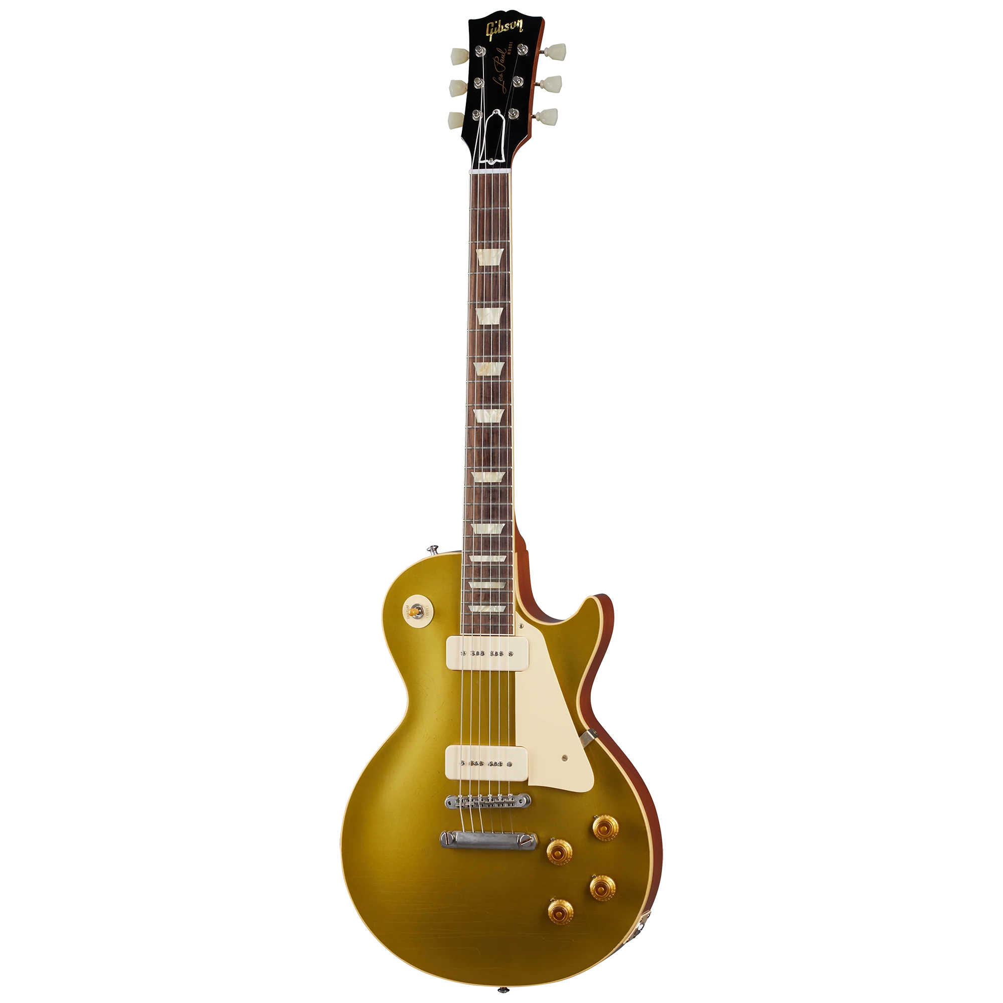 Gibson Custom 1956 Les Paul Goldtop Reissue, Ultra Light Aged, Double Gold - Image 3