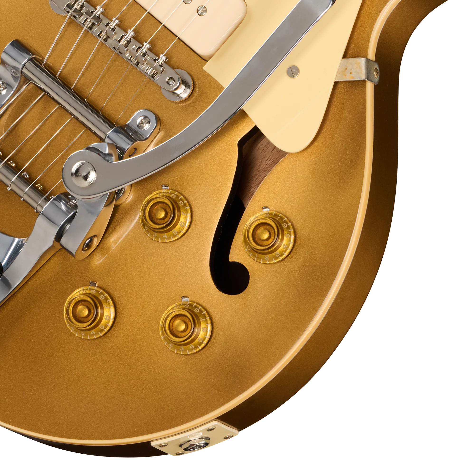 Gibson Custom 1956 Les Paul Standard Reissue with Bigsby, VOS, All Double Gold - Image 8