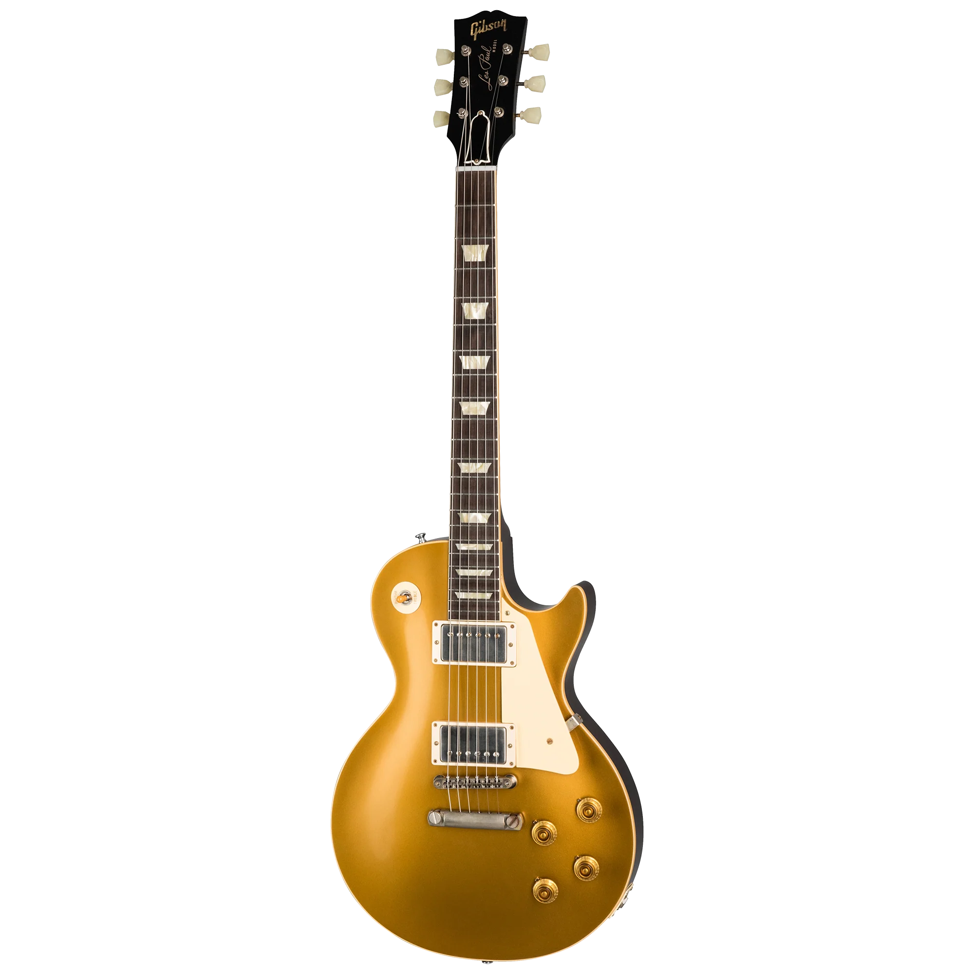 Gibson Custom 1957 Les Paul Standard Reissue, VOS Double Gold with Dark Back - Image 3