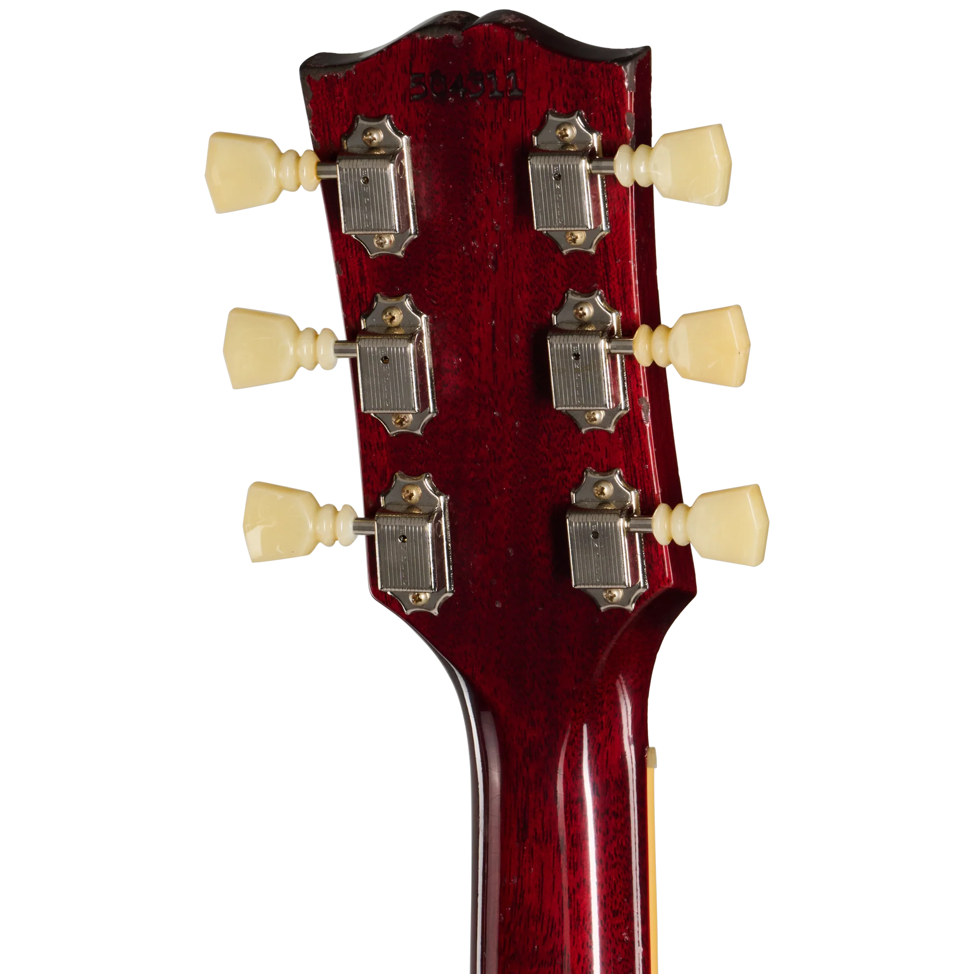 Gibson Custom 1961 Les Paul SG Standard Reissue with Figured Top, Light Aged, Lemon Burst - Image 6