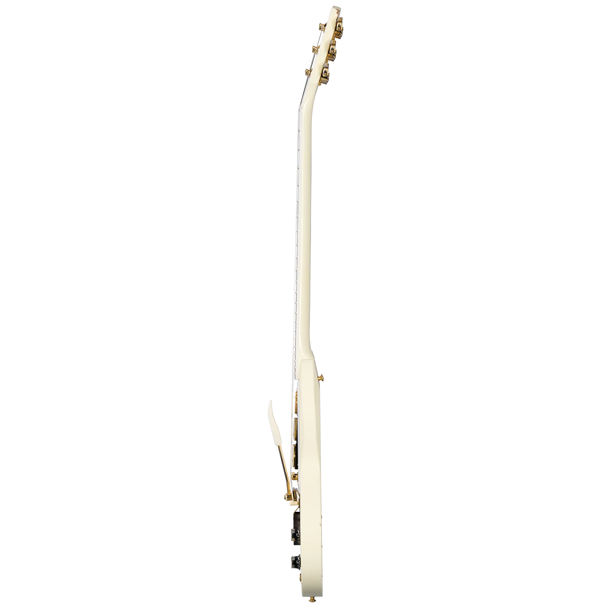 Gibson Custom 1962 Les Paul SG Custom Reissue with Ebony Block, Light Aged, Vintage White, Exclusive - Image 7