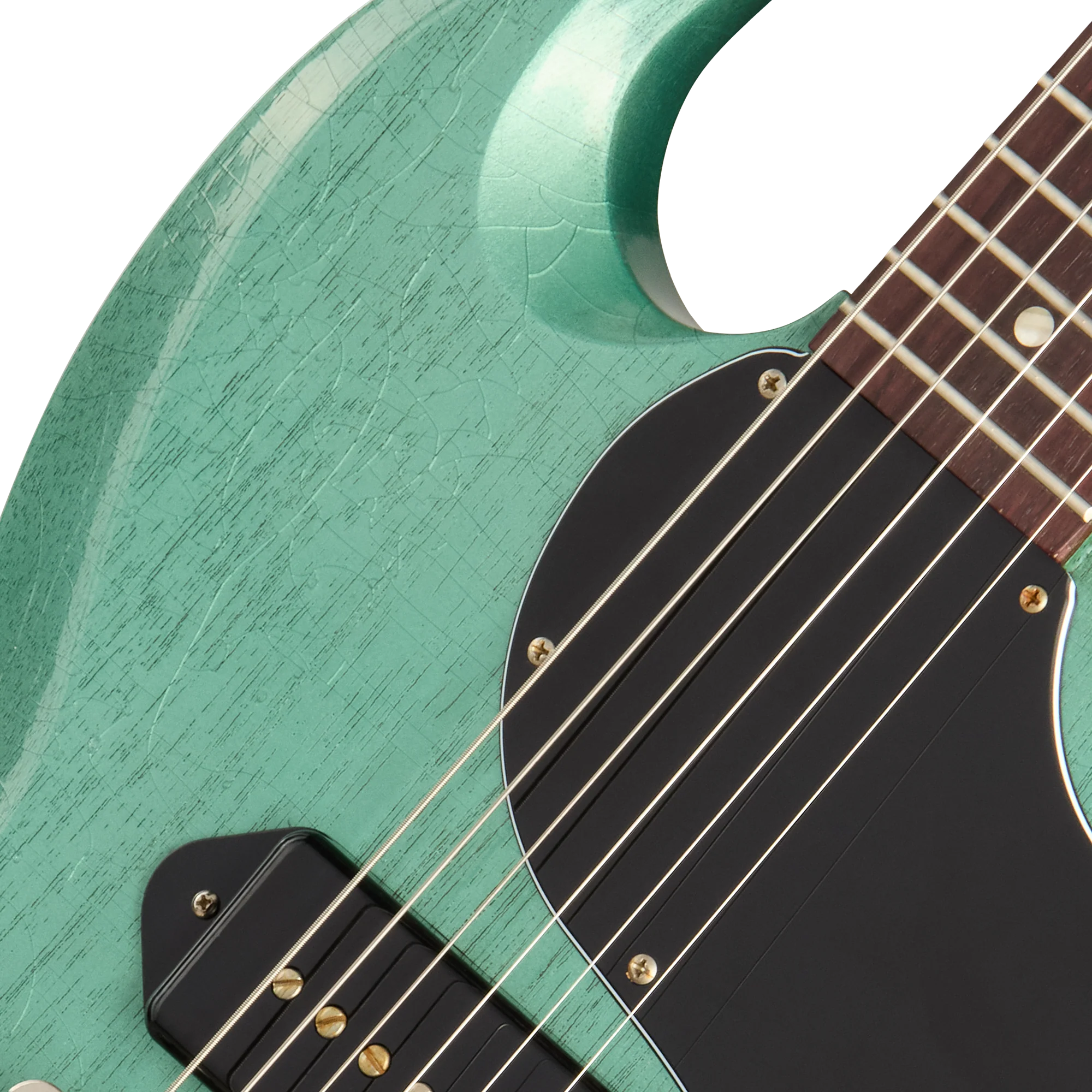 Gibson Custom 1963 Les Paul SG Junior Reissue, Light Aged, TV Inverness Green - Image 5