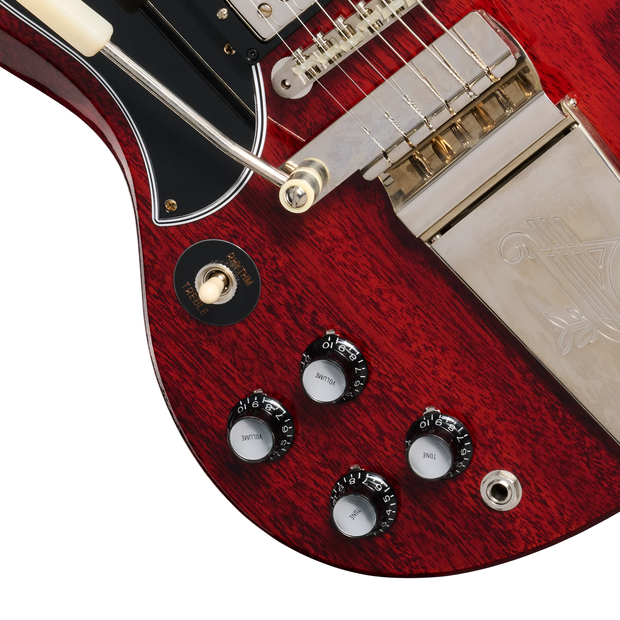 Gibson Custom 1964 SG Standard Reissue with Maestro, Left-Handed, Cherry Red - Image 8