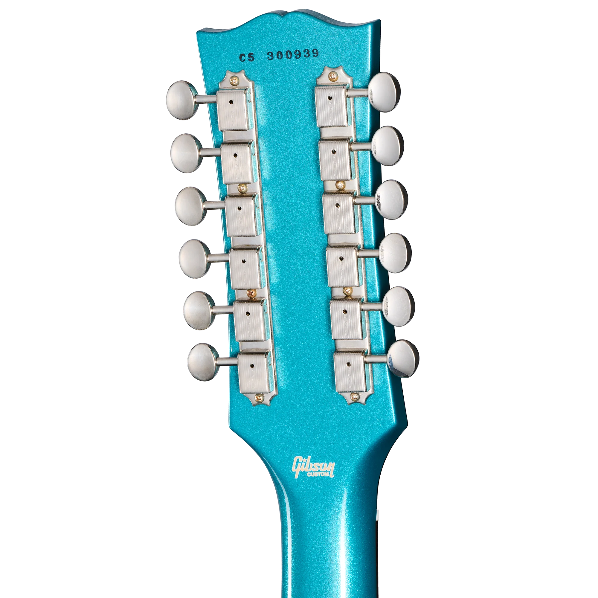 Gibson Custom 1965 Non-Reverse Firebird V 12-String Reissue, Aqua Mist VOS - Image 6