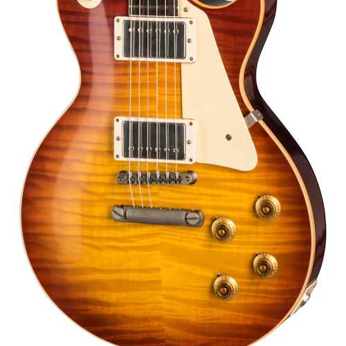 Gibson Custom 60th Anniversary 1959 Les Paul Standard, Sunrise Teaburst (Brown/Pink Lifton Reissue 5-Latch Case Included) - Image 4