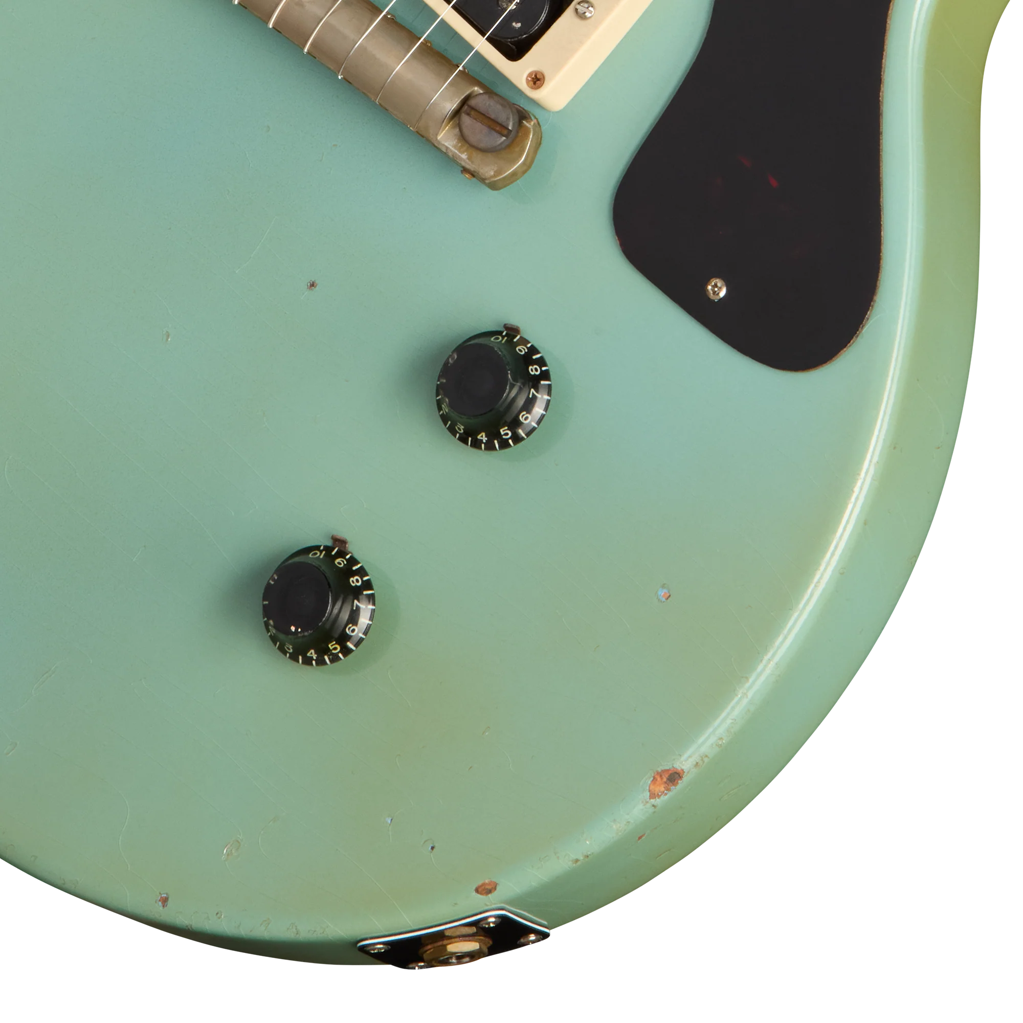 Gibson Custom 1958 Les Paul Junior Reissue, Heavy Aged, Maui Blue - Image 8