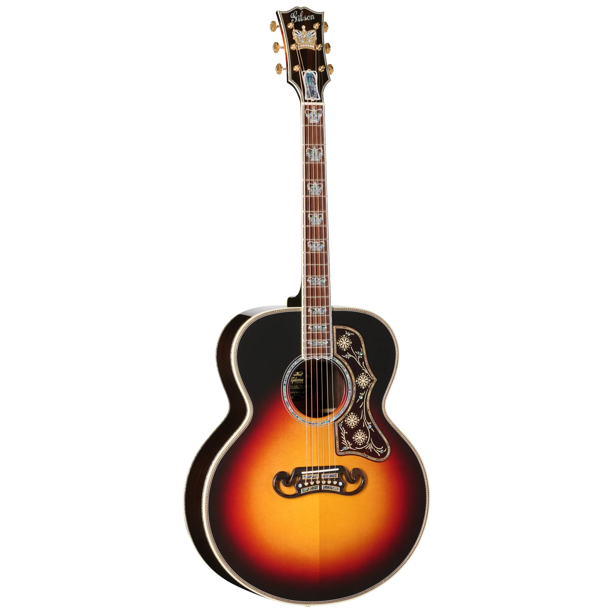 Gibson Custom SJ-200 Monarch #100 Brazilian Rosewood, Tri Burst - Image 6