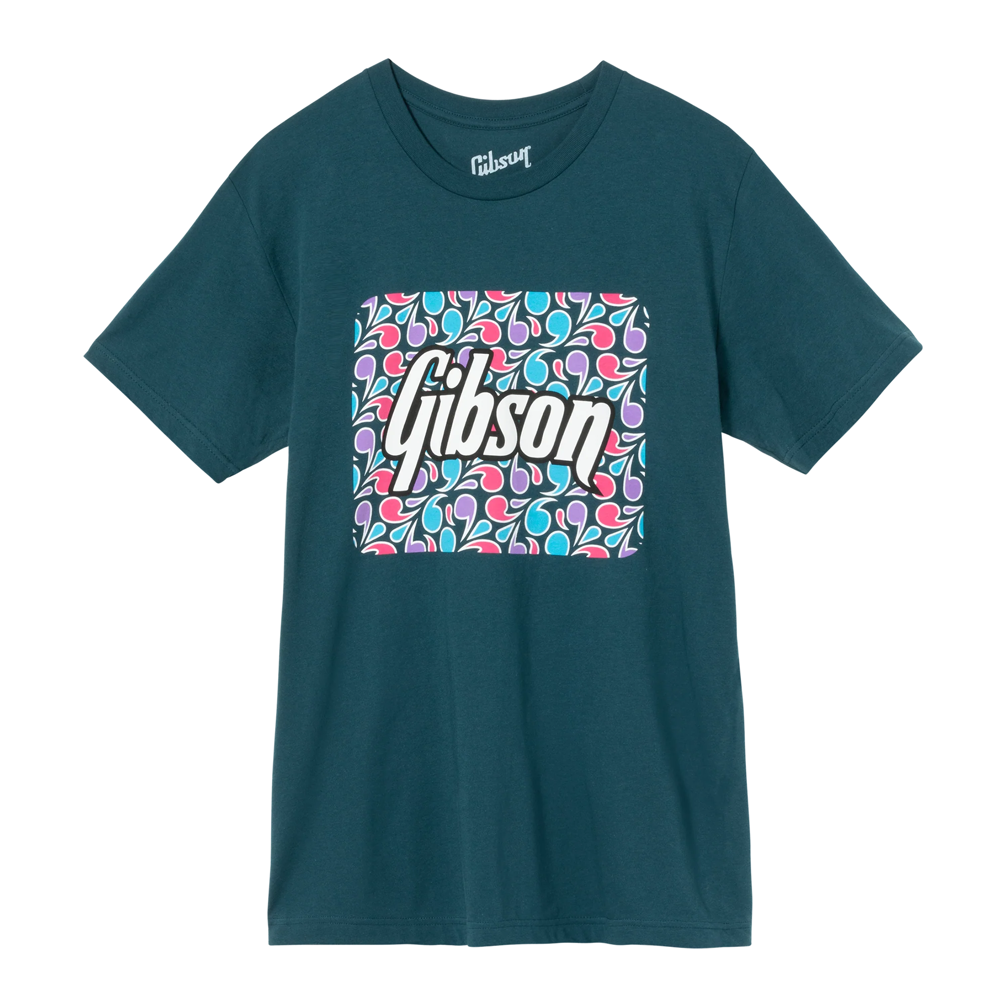 Gibson Floral Block Logo Tee - Image 2