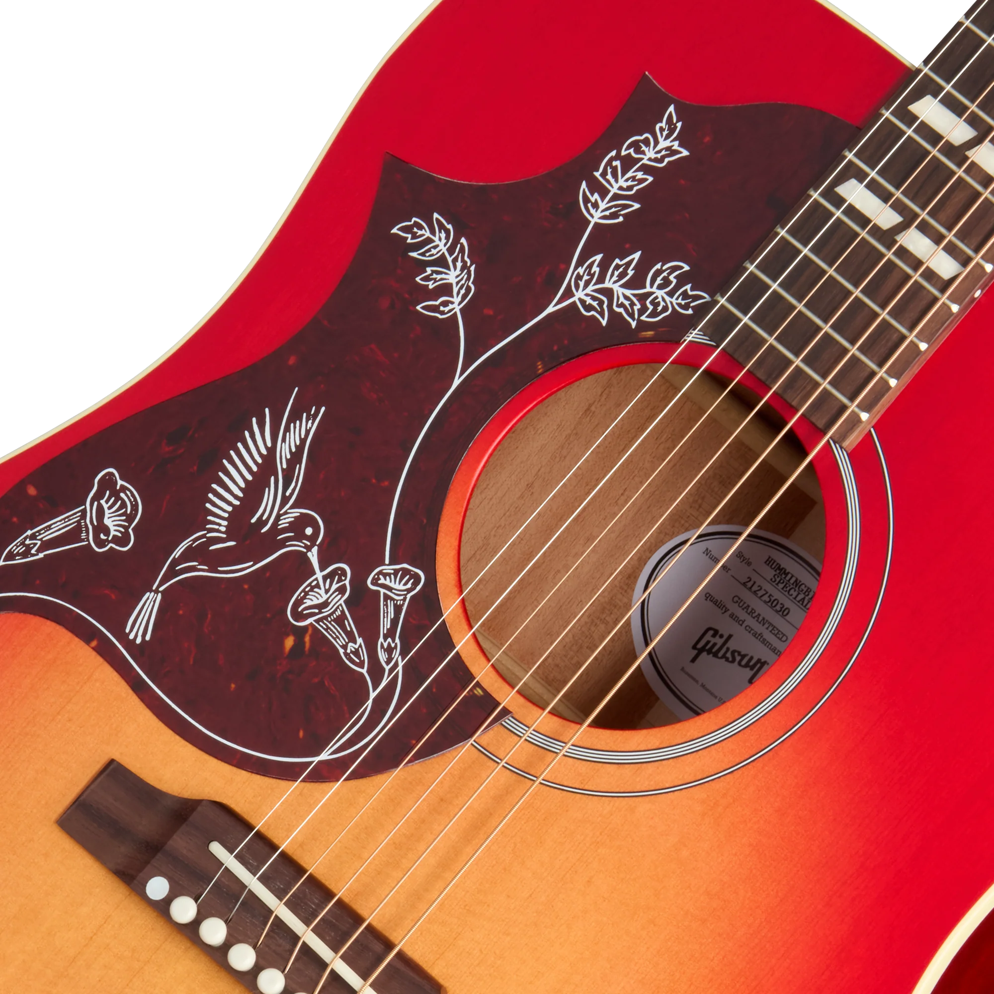 Gibson Hummingbird Special, Left-Handed, Satin Vintage Cherry Sunburst - Image 7