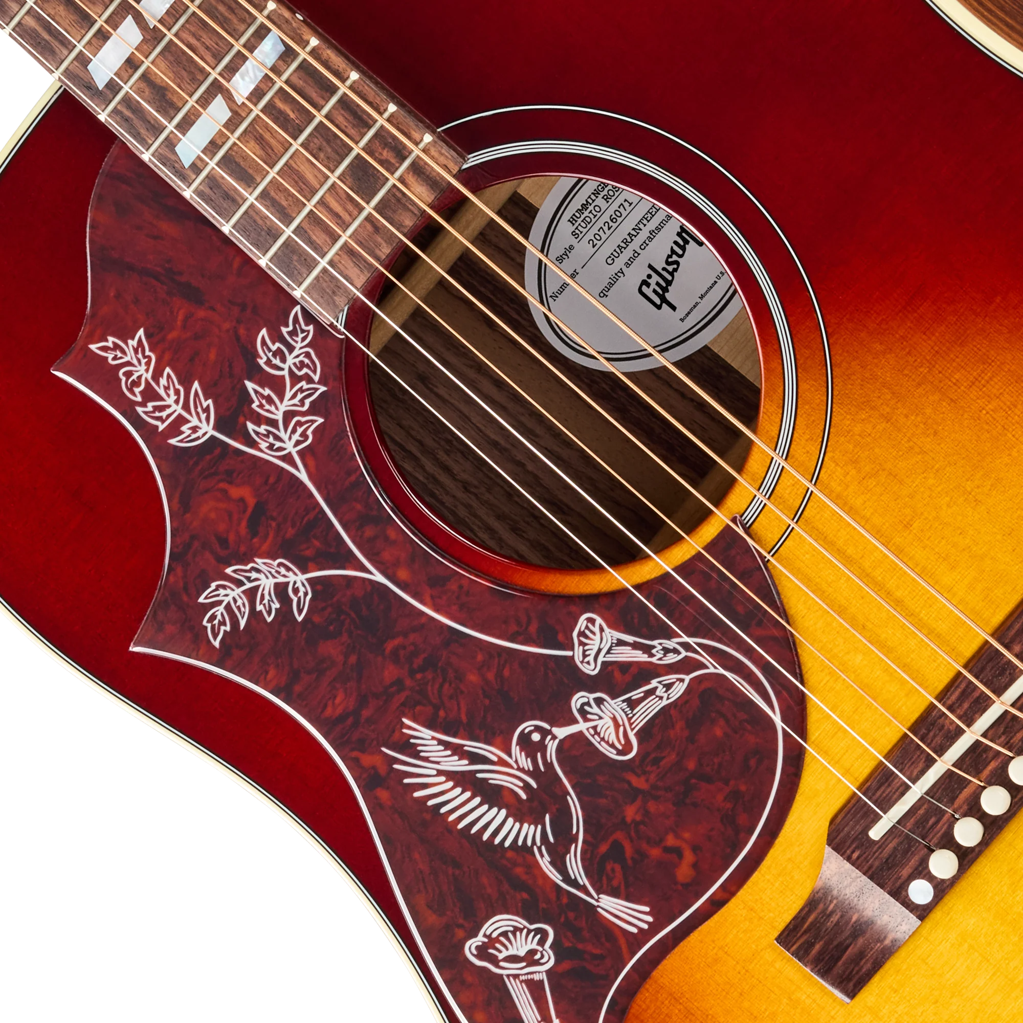 Gibson Hummingbird Studio Rosewood, Left-Handed, Rosewood Burst - Image 7