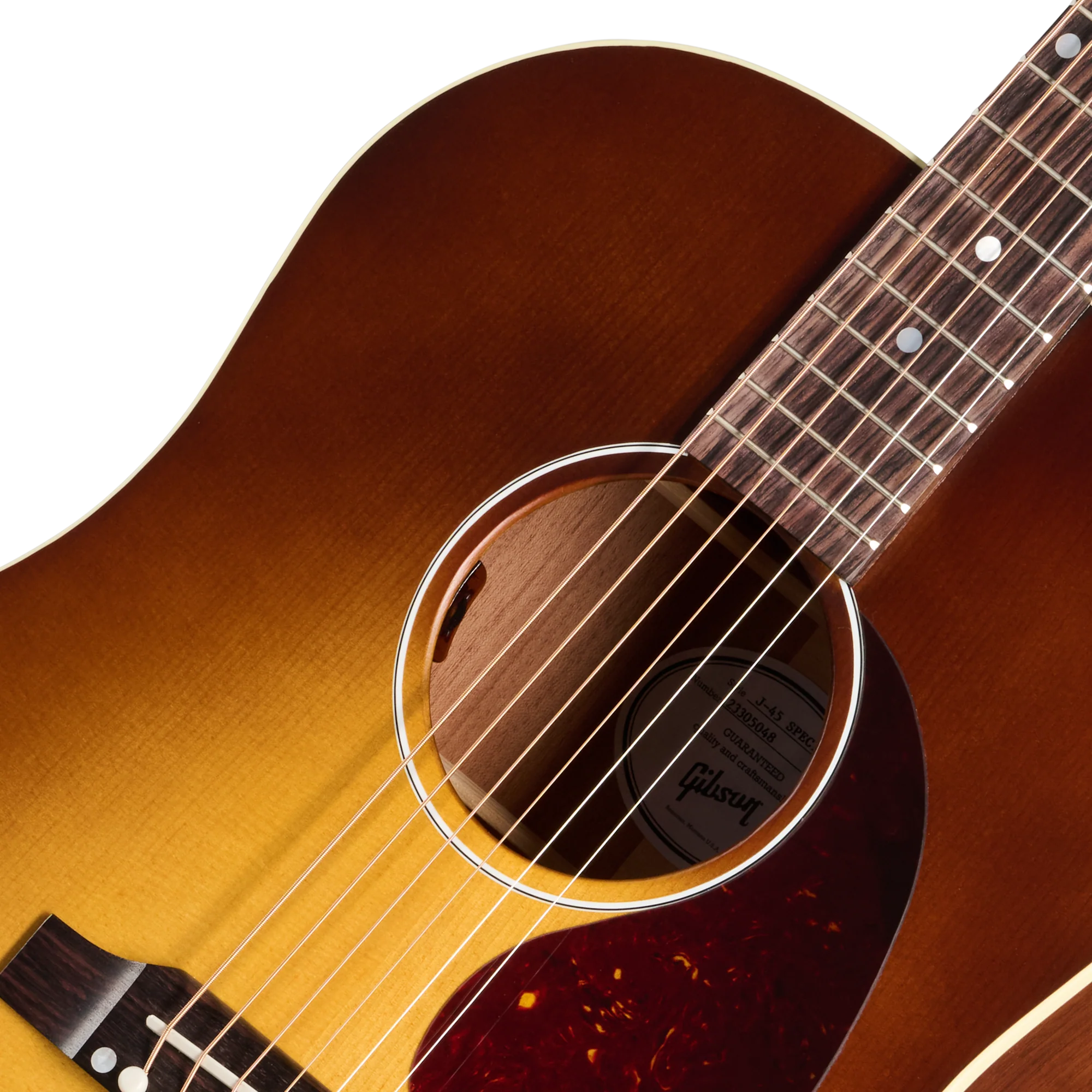 Gibson J-45 Special, Satin Honey Burst - Image 7