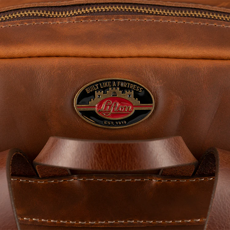 Lifton Leather Backpack, Brown - Image 3