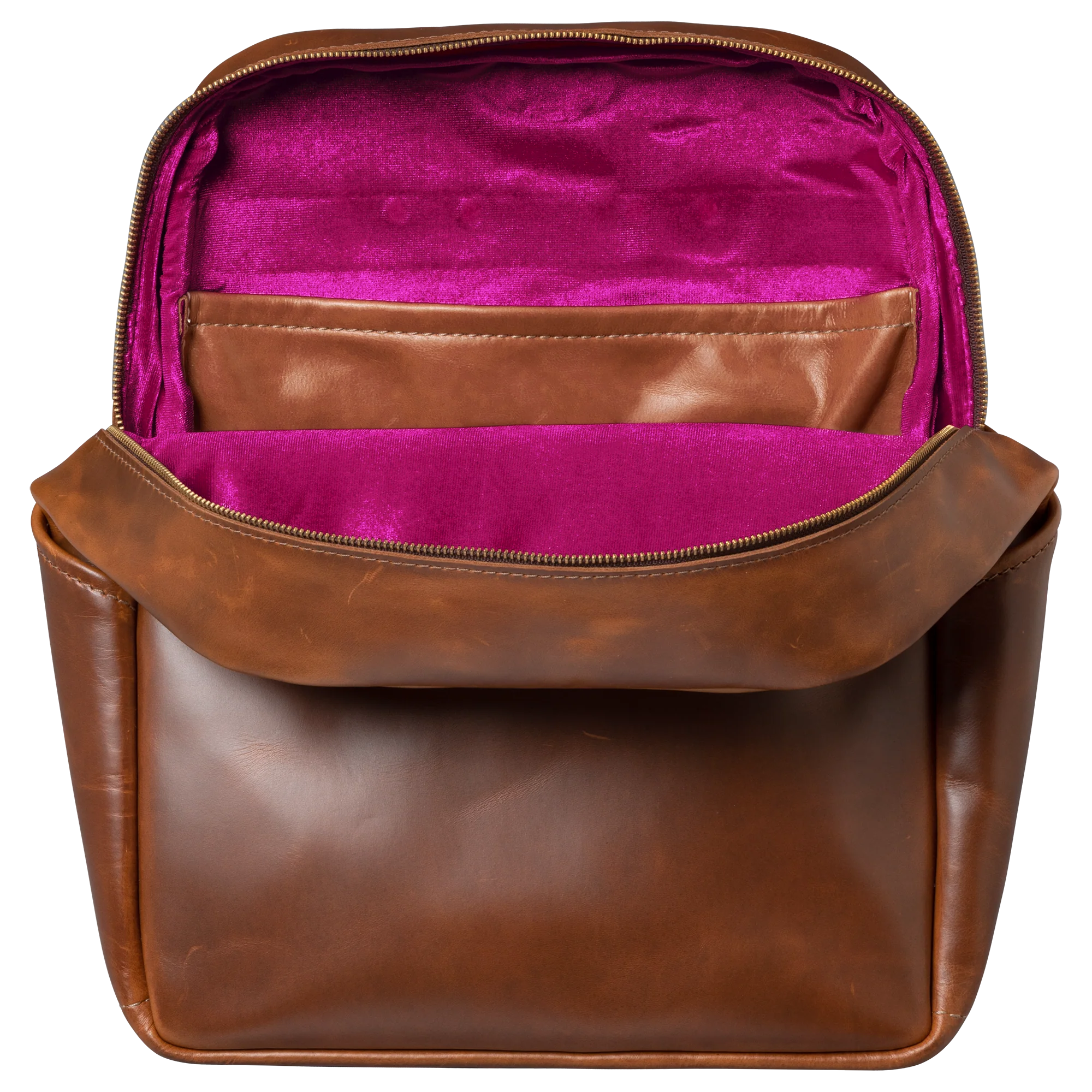 Lifton Leather Backpack, Brown - Image 5