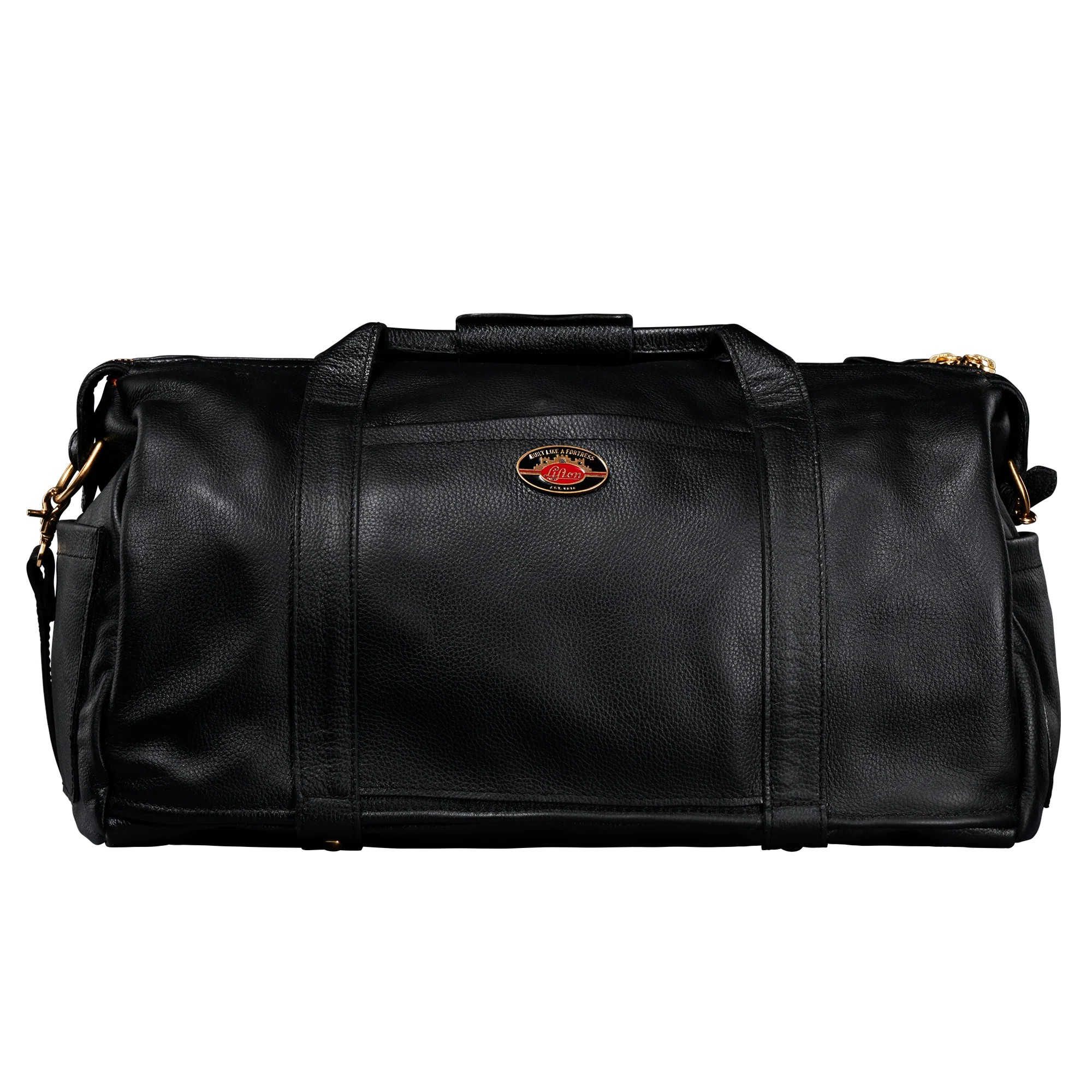 Lifton Leather Duffle Bag, Black, Exclusive - Image 2