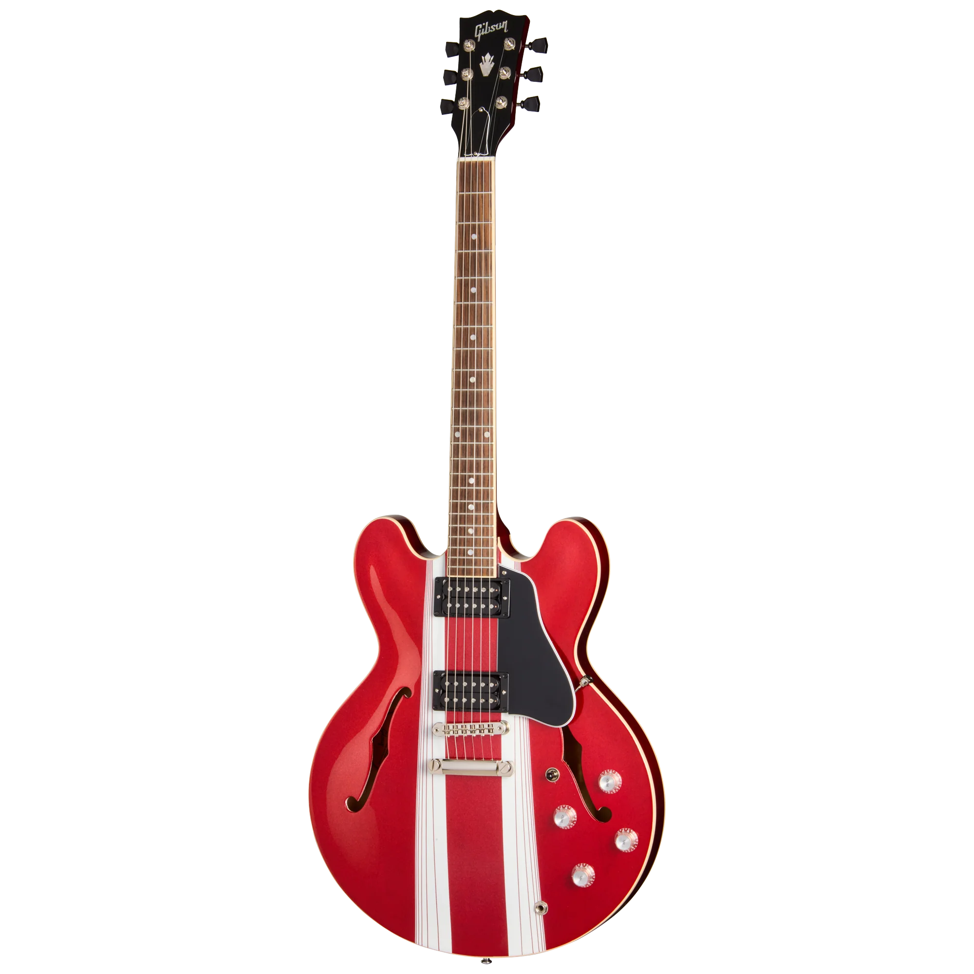Gibson Mod™ Collection ES-335, Urgent Red Razorstripe - Image 3