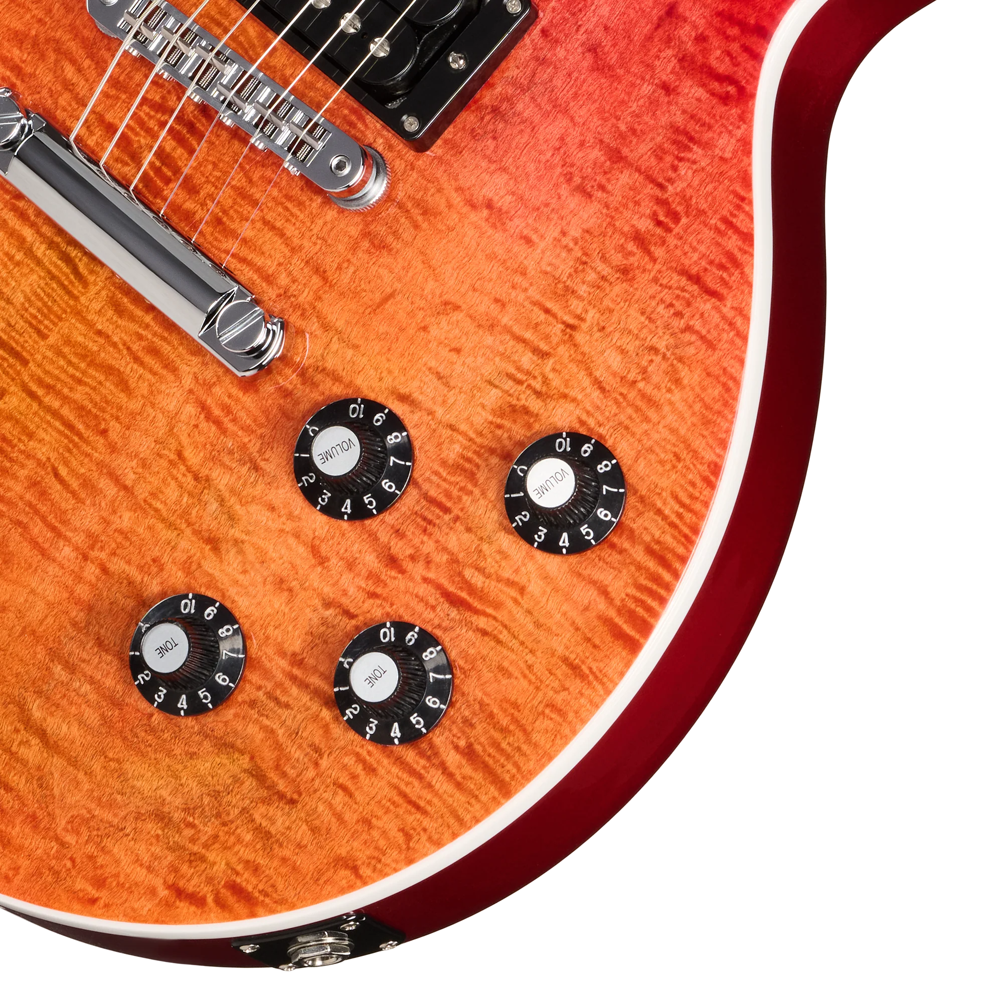 Gibson Mod™ Collection Les Paul Modern Figured, Molten Magma Fade - Image 8