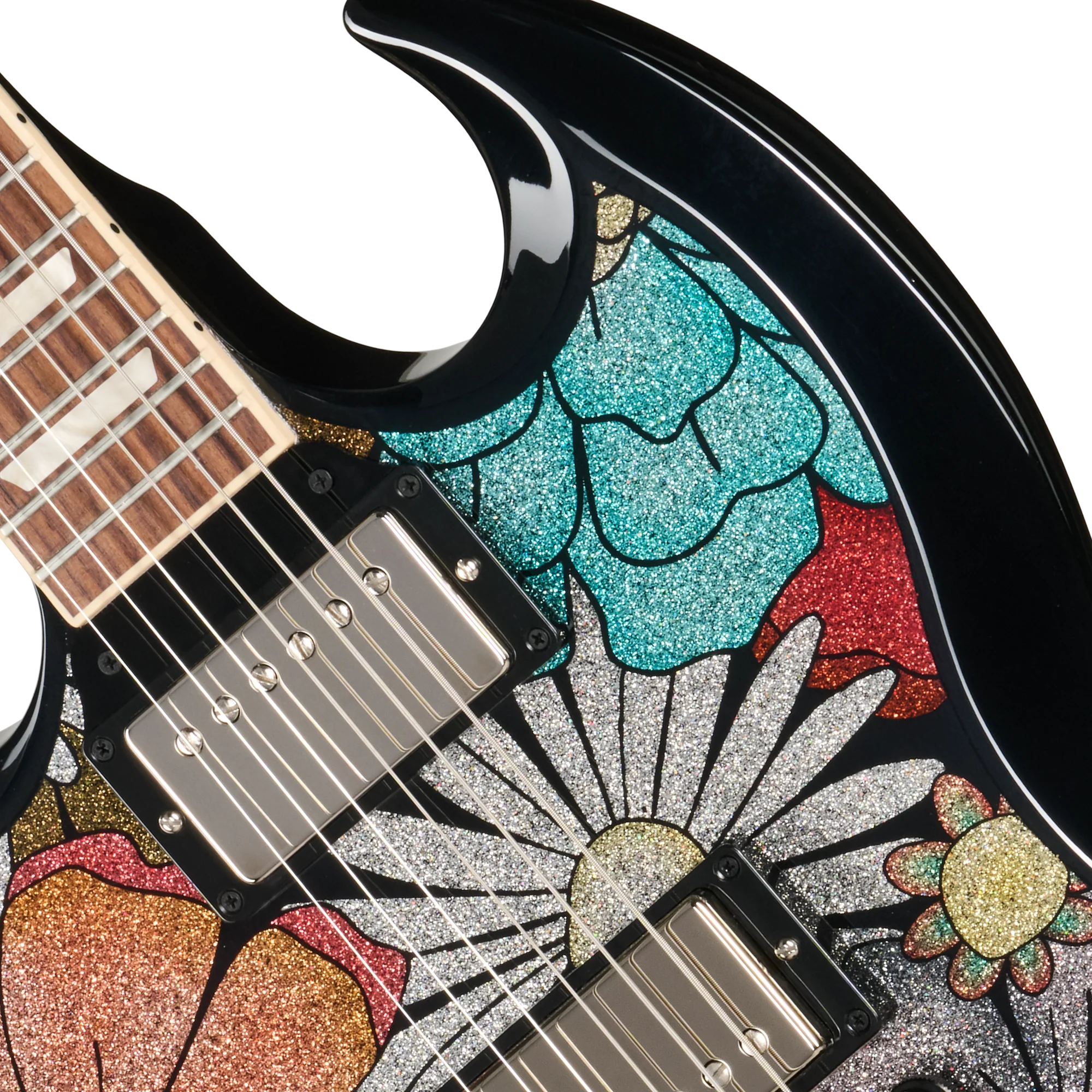 Gibson Mod™ Collection SG Standard, Left-Handed, Flower Power - Image 7