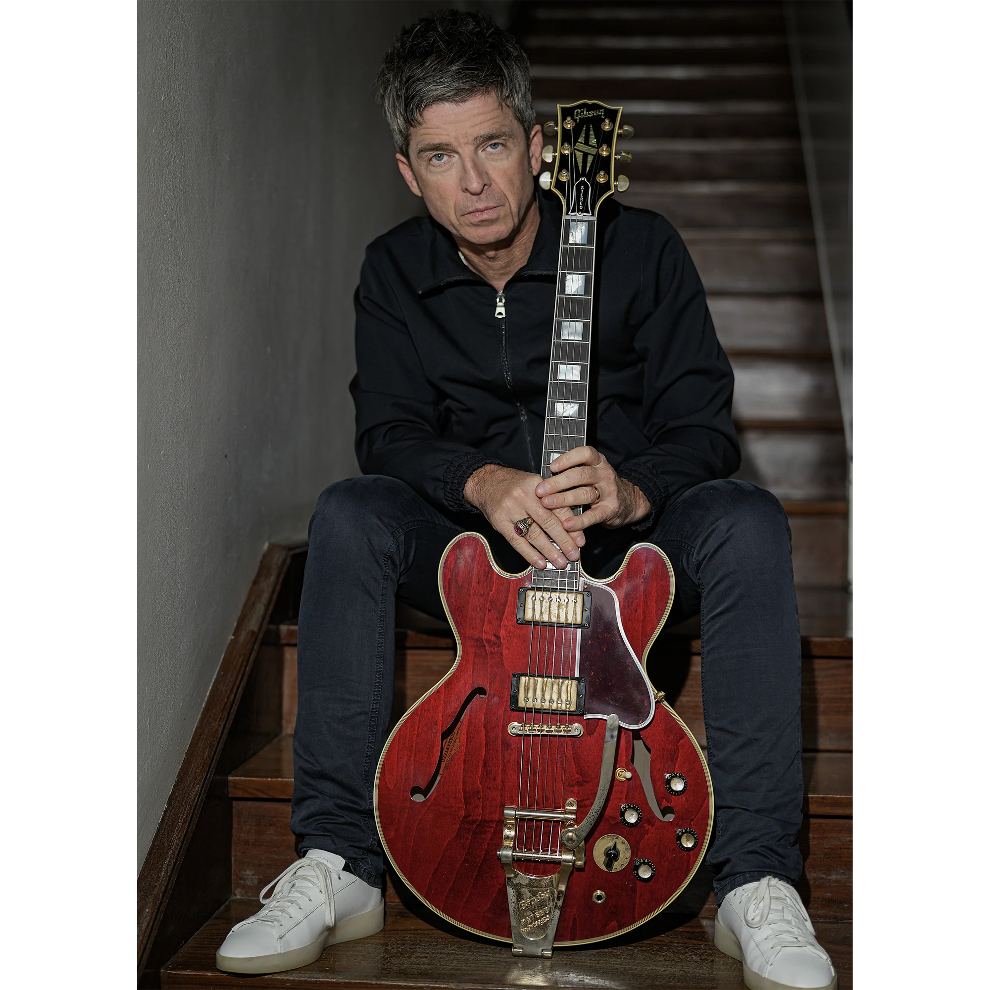 Gibson Noel Gallagher 1960 ES-355, 60s Cherry Murphy Lab Aged - Image 3
